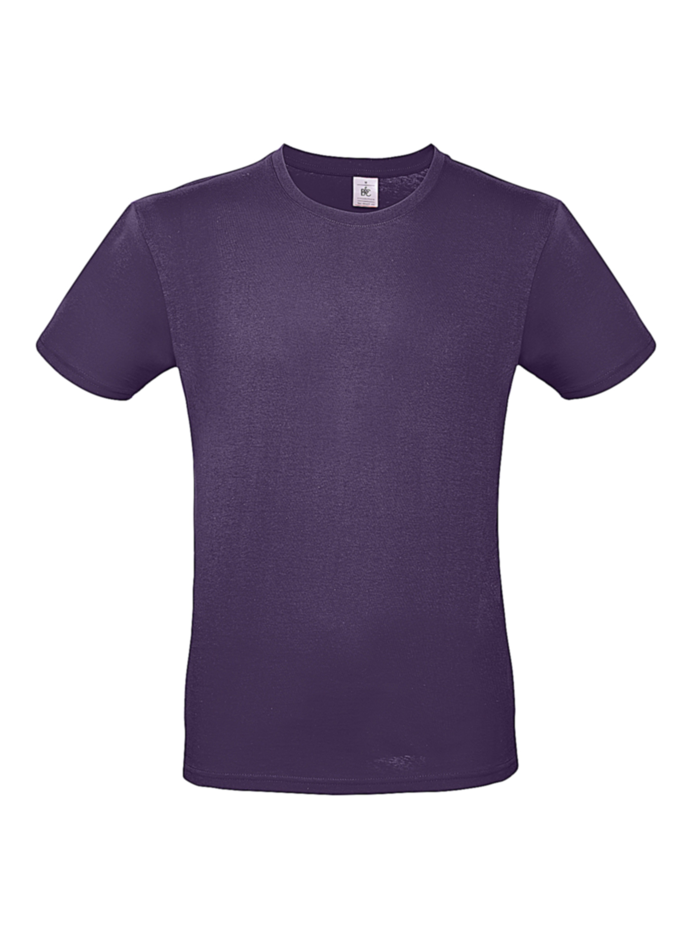 Pánské tričko B&C - Tmavě fialová L