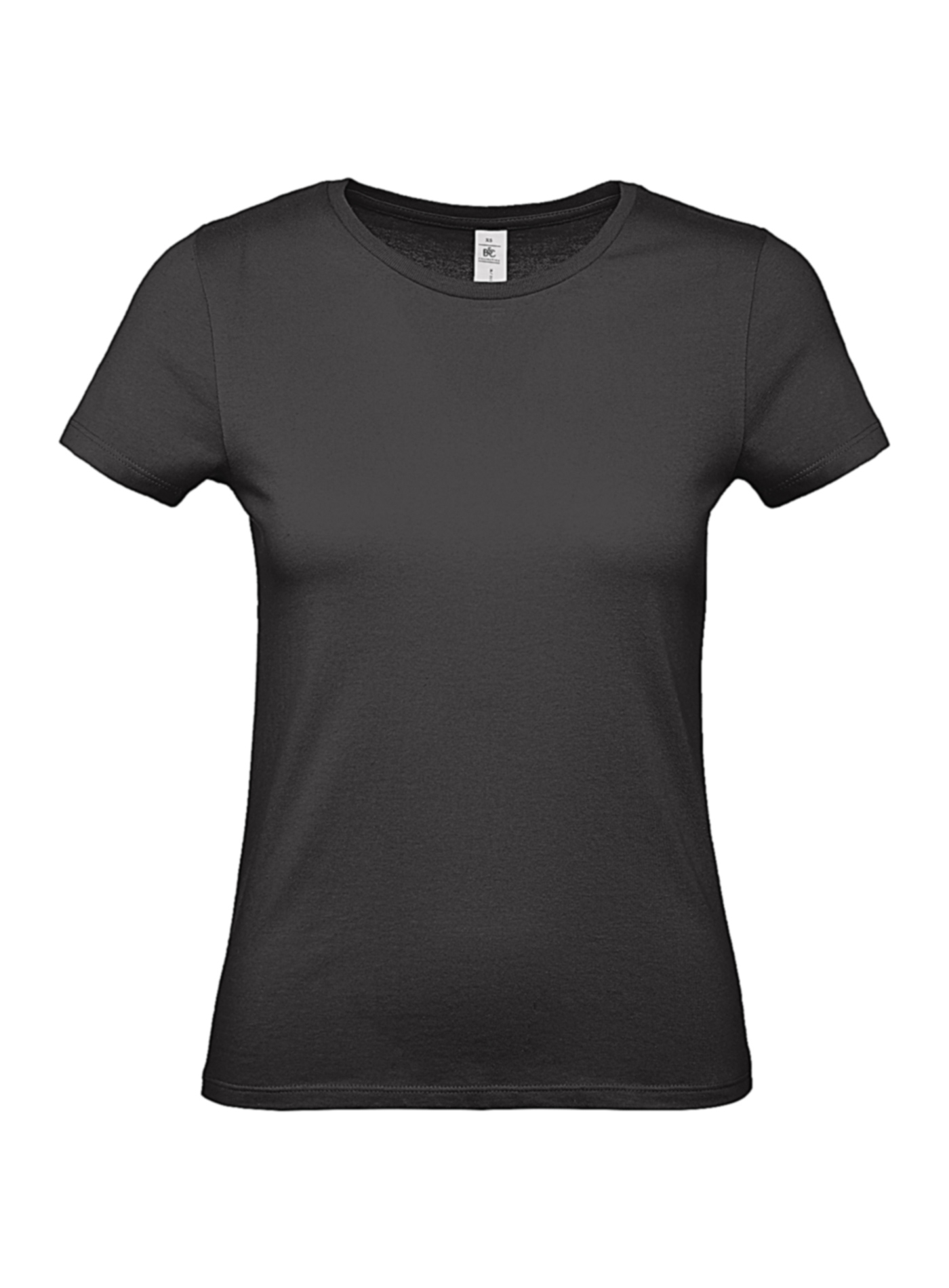 Dámské tričko B&C - černá 3XL