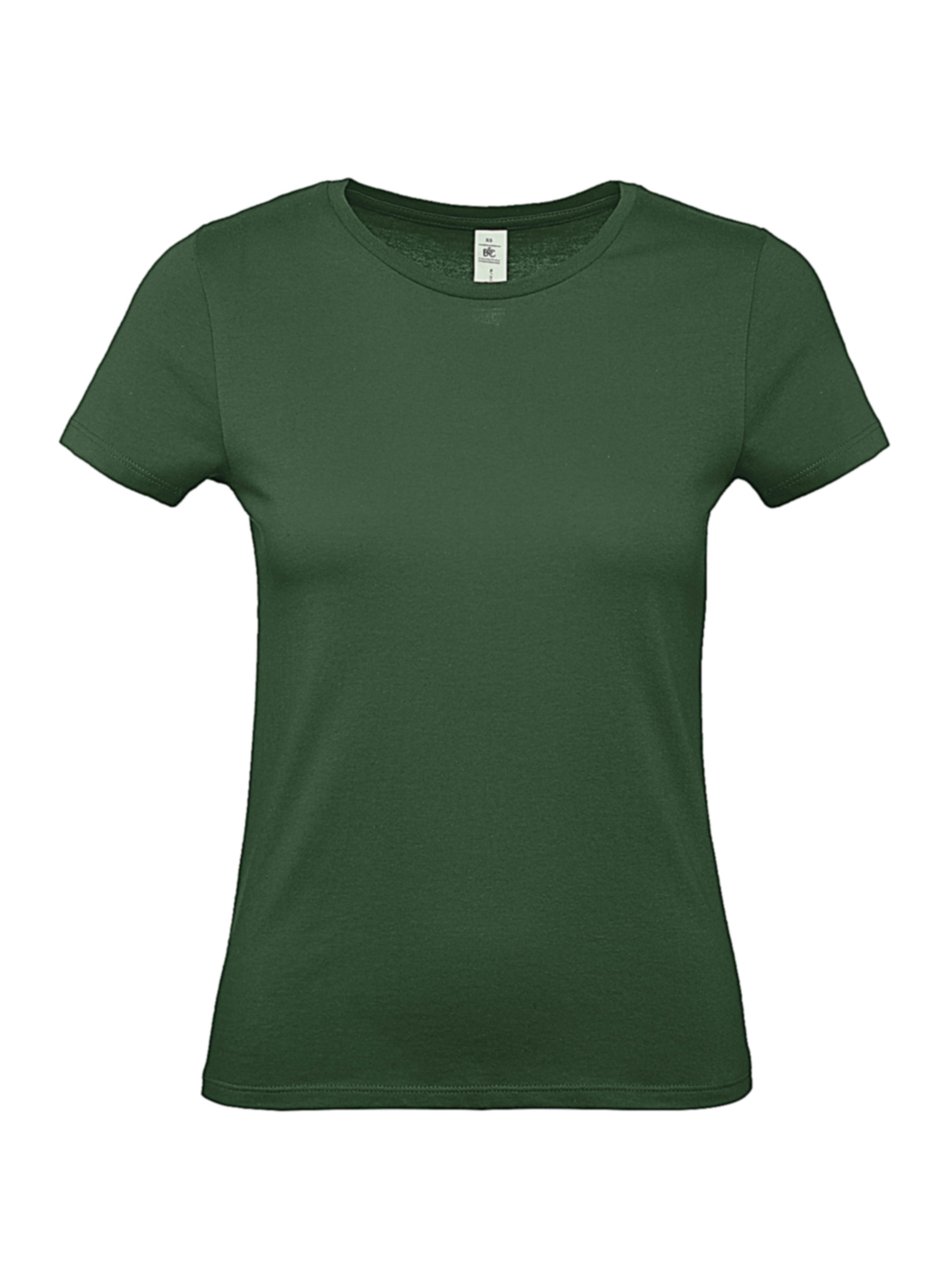 Dámské tričko B&C - Lahvově zelená XXL