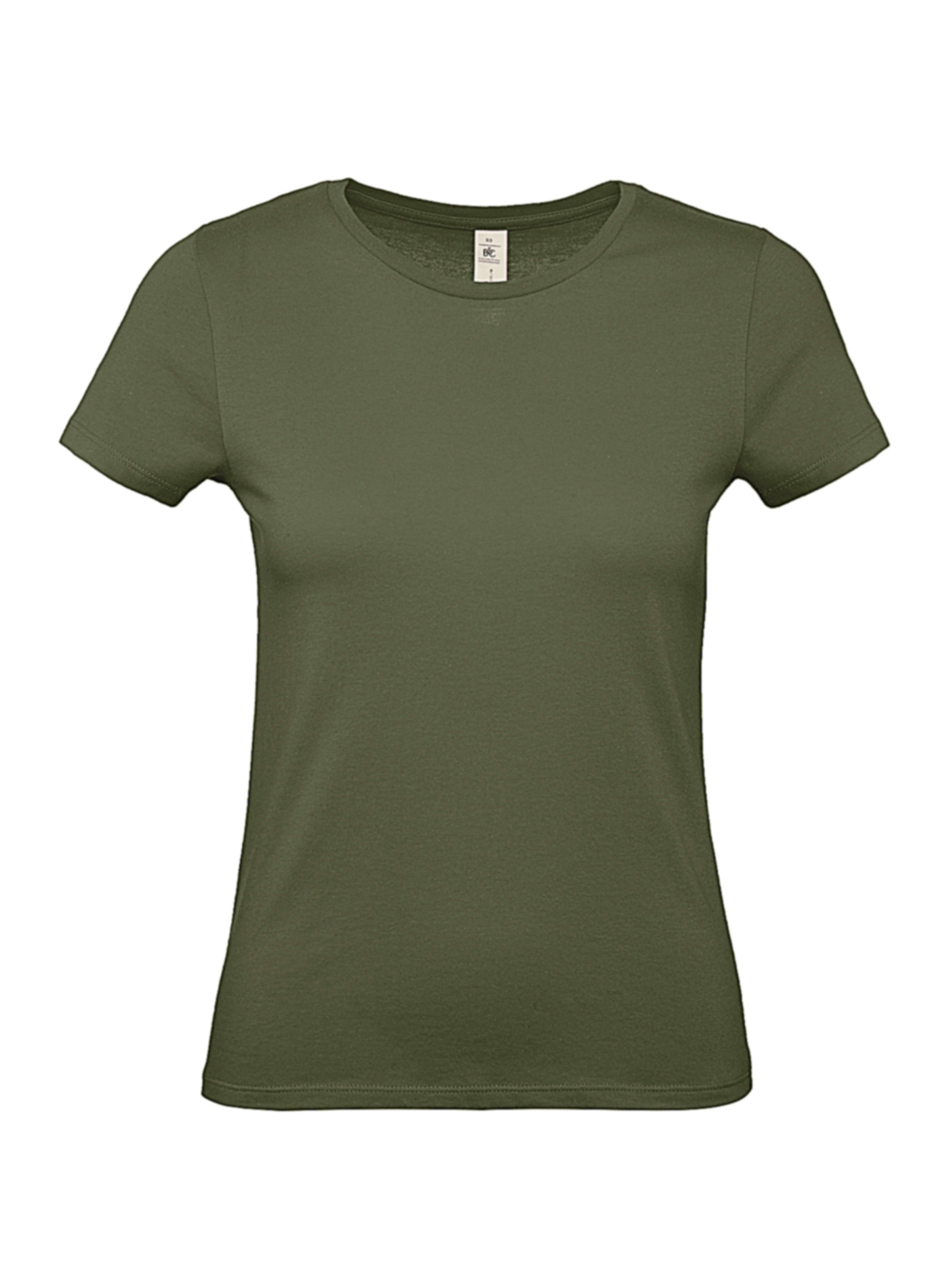 Dámské tričko B&C - Olivově zelená XL