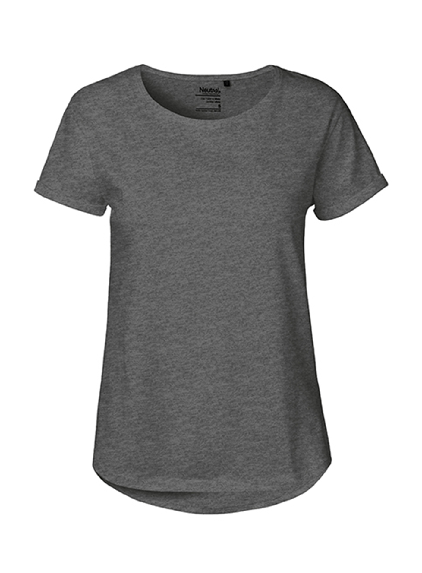Dámské tričko Neutral Roll-Up - Tmavě šedá XS