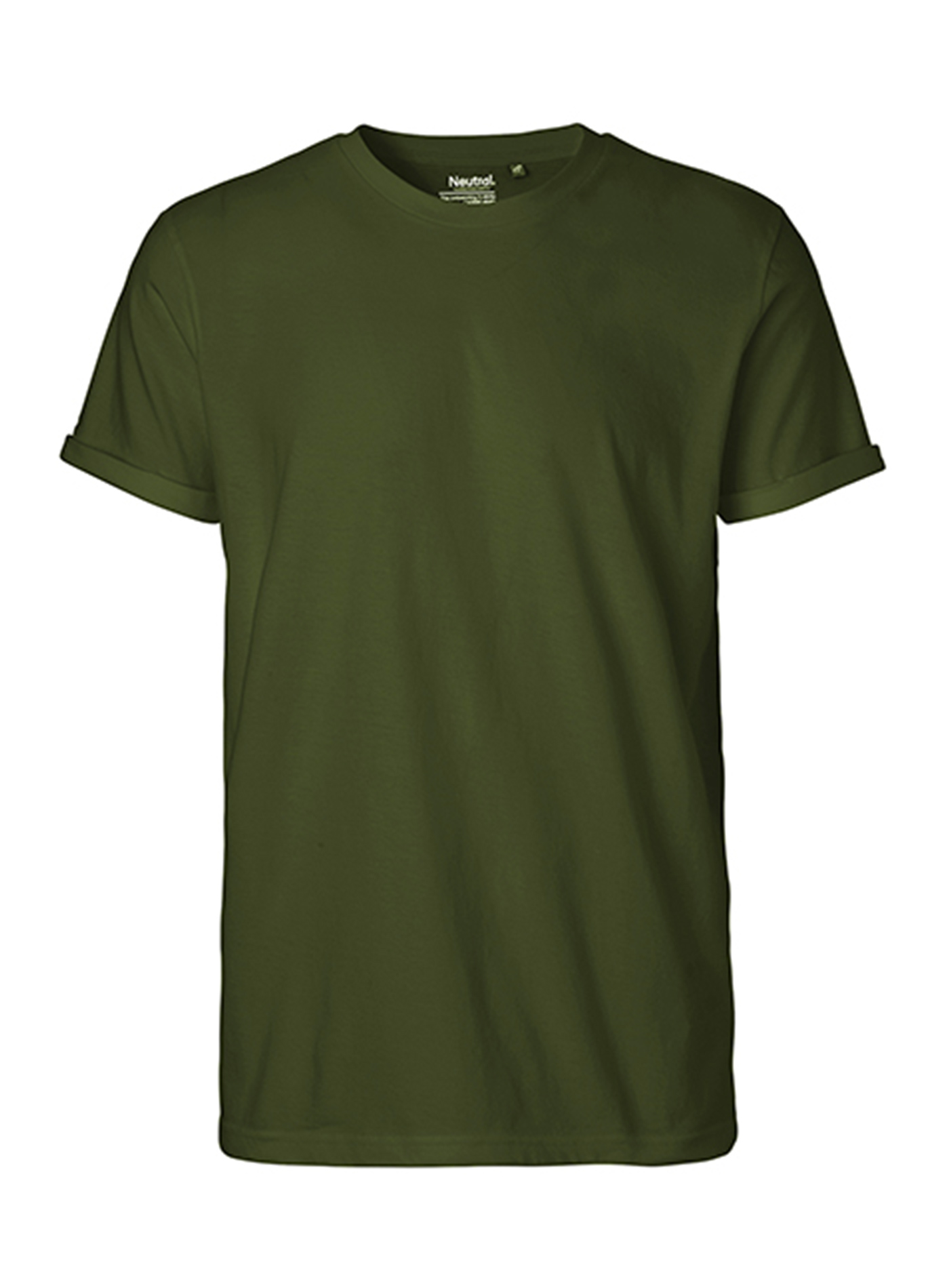 Pánské tričko Neutral Roll-Up - Vojenská zelená L
