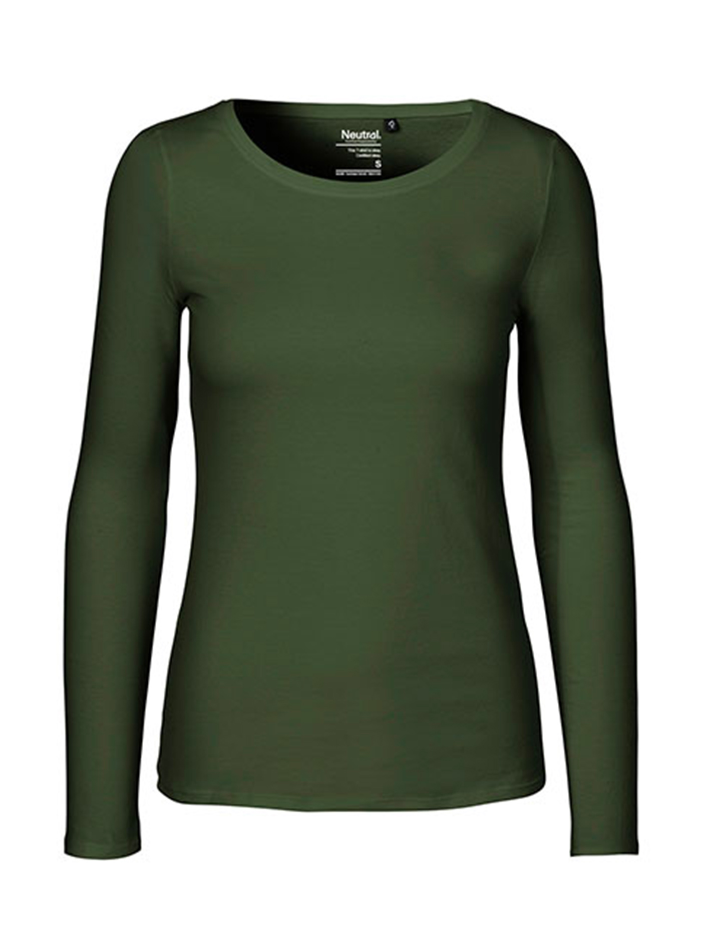 Dámské tričko s dlouhým rukávem Neutral - Vojenská zelená XXL