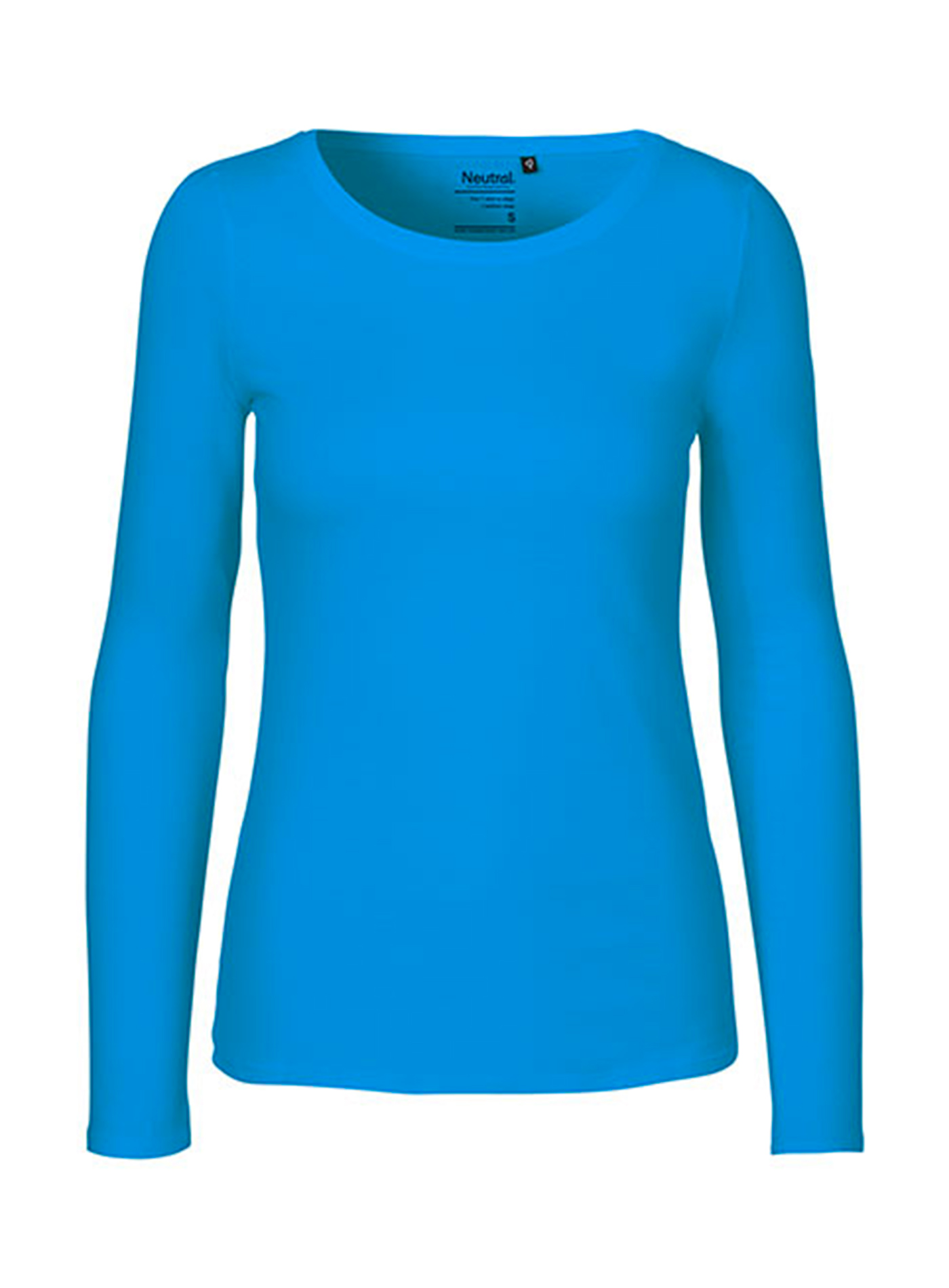 Dámské tričko s dlouhým rukávem Neutral - Safírově modrá XL