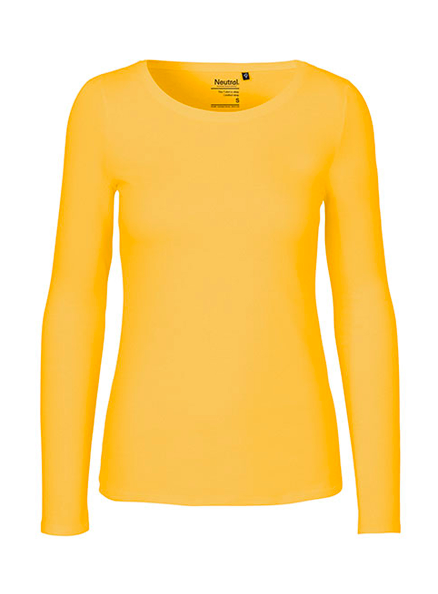 Dámské tričko s dlouhým rukávem Neutral - Žlutá L