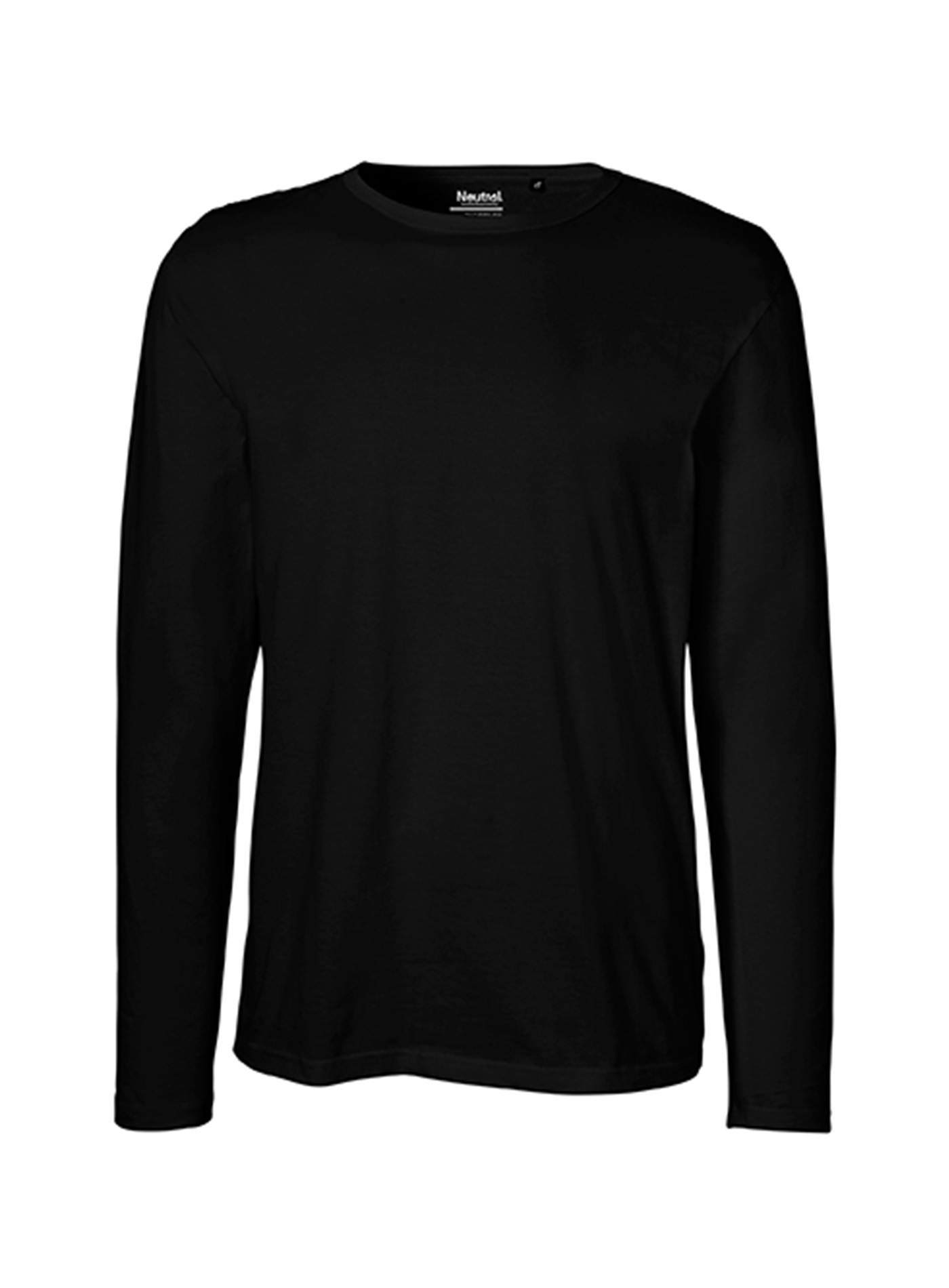 Pánské tričko s dlouhým rukávem Neutral - černá XL