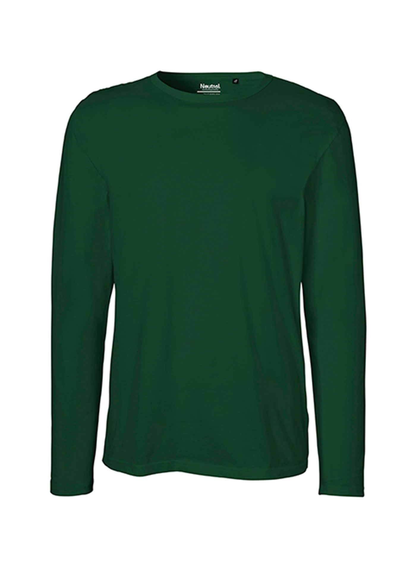 Pánské tričko s dlouhým rukávem Neutral - Lahvově zelená XL