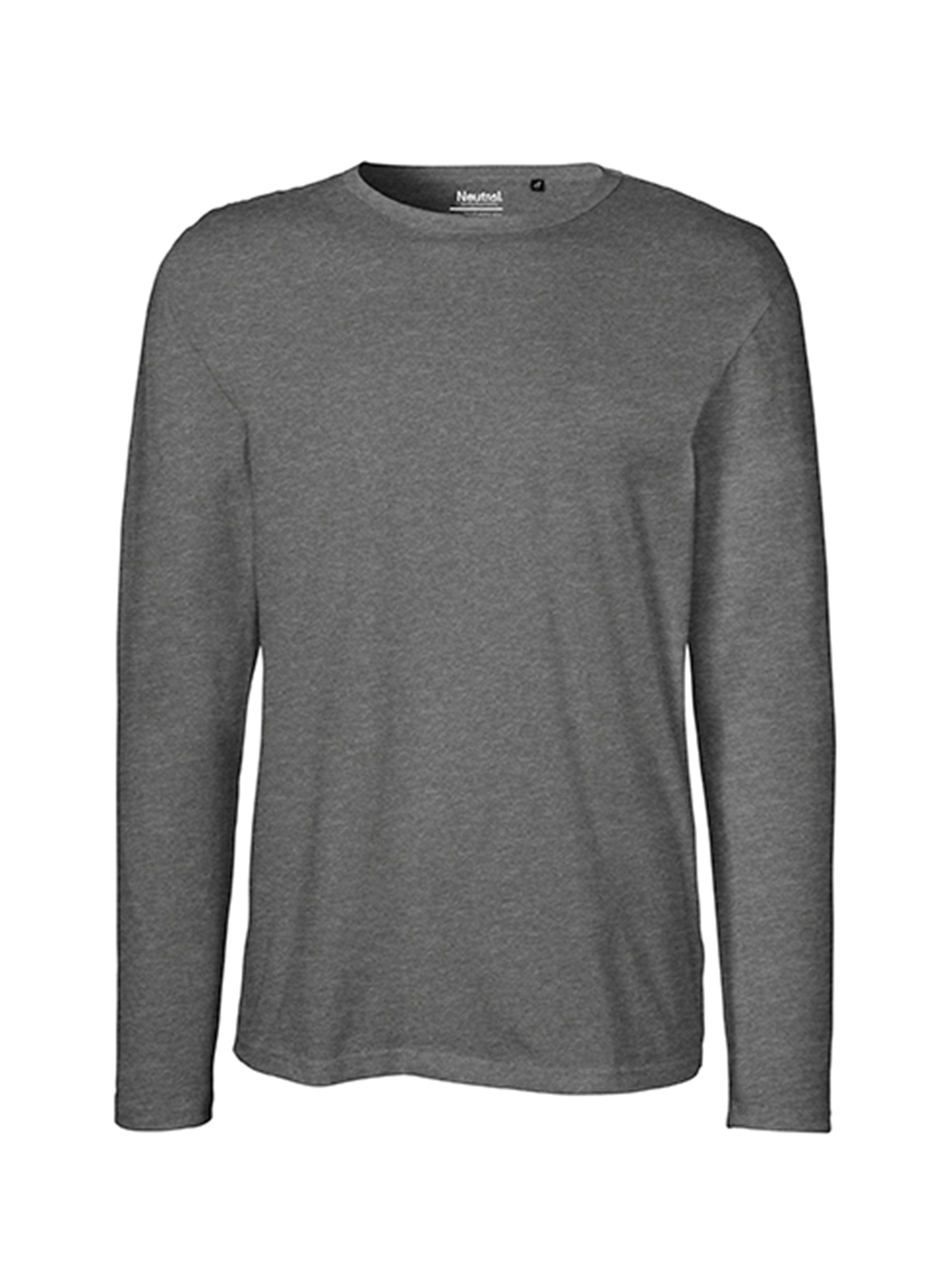 Pánské tričko s dlouhým rukávem Neutral - Tmavě šedá XL