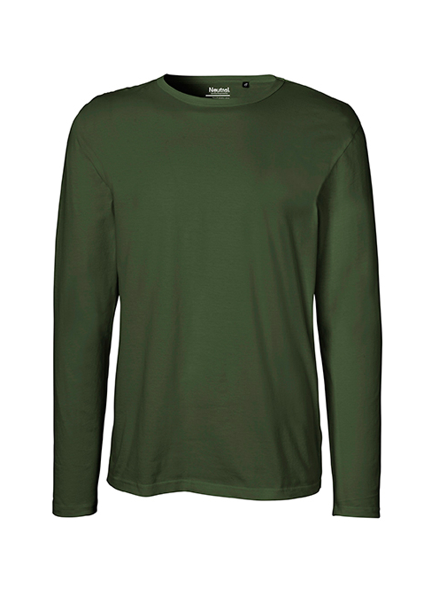 Pánské tričko s dlouhým rukávem Neutral - Vojenská zelená 3XL