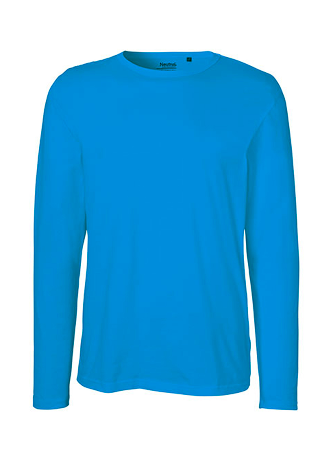 Pánské tričko s dlouhým rukávem Neutral - Safírově modrá M