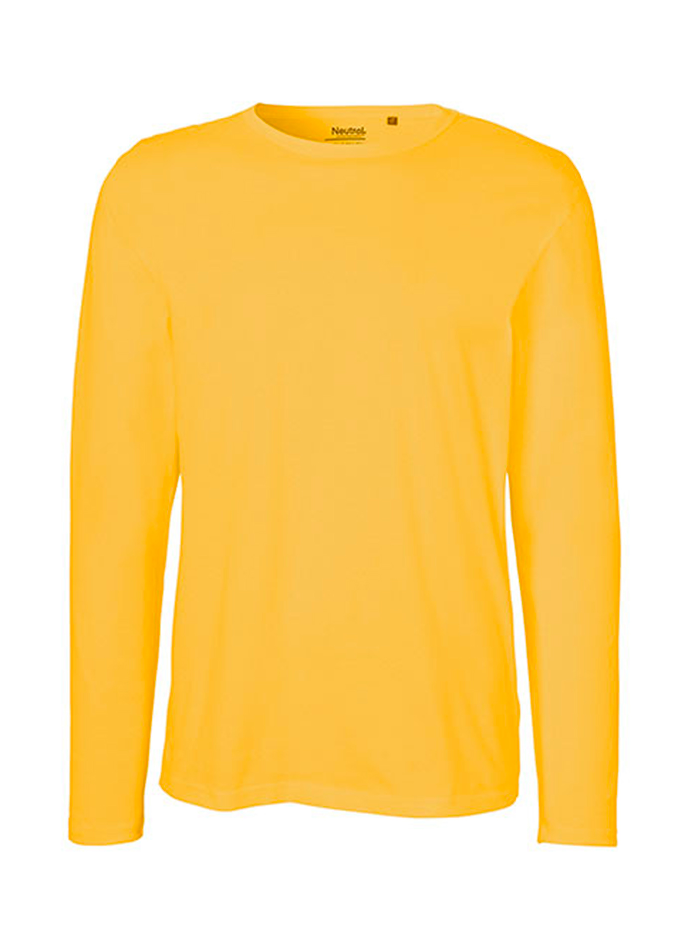 Pánské tričko s dlouhým rukávem Neutral - Žlutá M