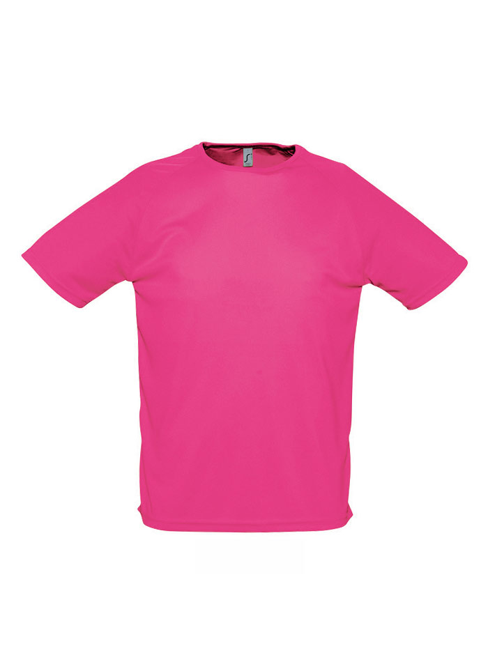 Tričko na sport - Neonově růžová XXL