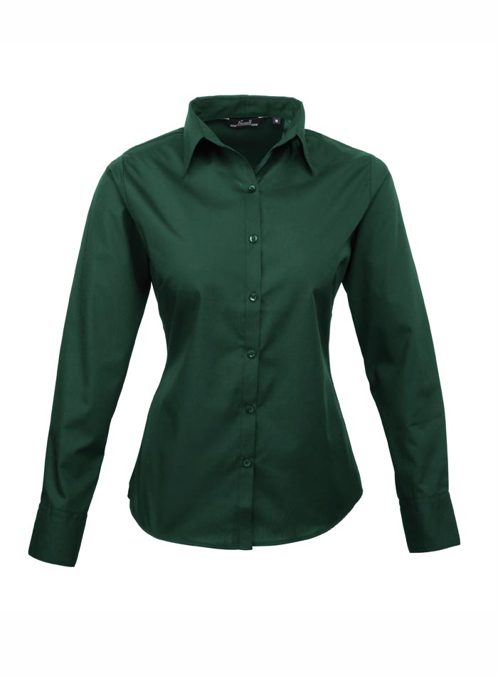 Dámská košile Premier - Lahvově zelená XL