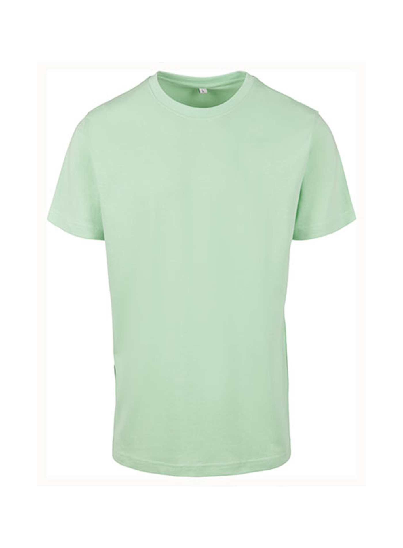 Pánské tričko Built your Brand Round Neck - Mentolově zelená XL