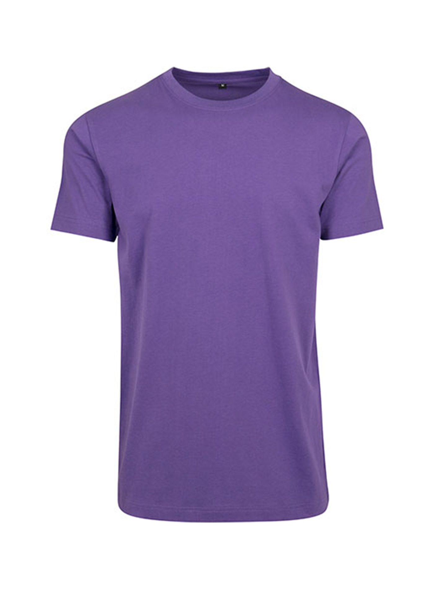 Pánské tričko Round Neck - Tmavě fialová XL