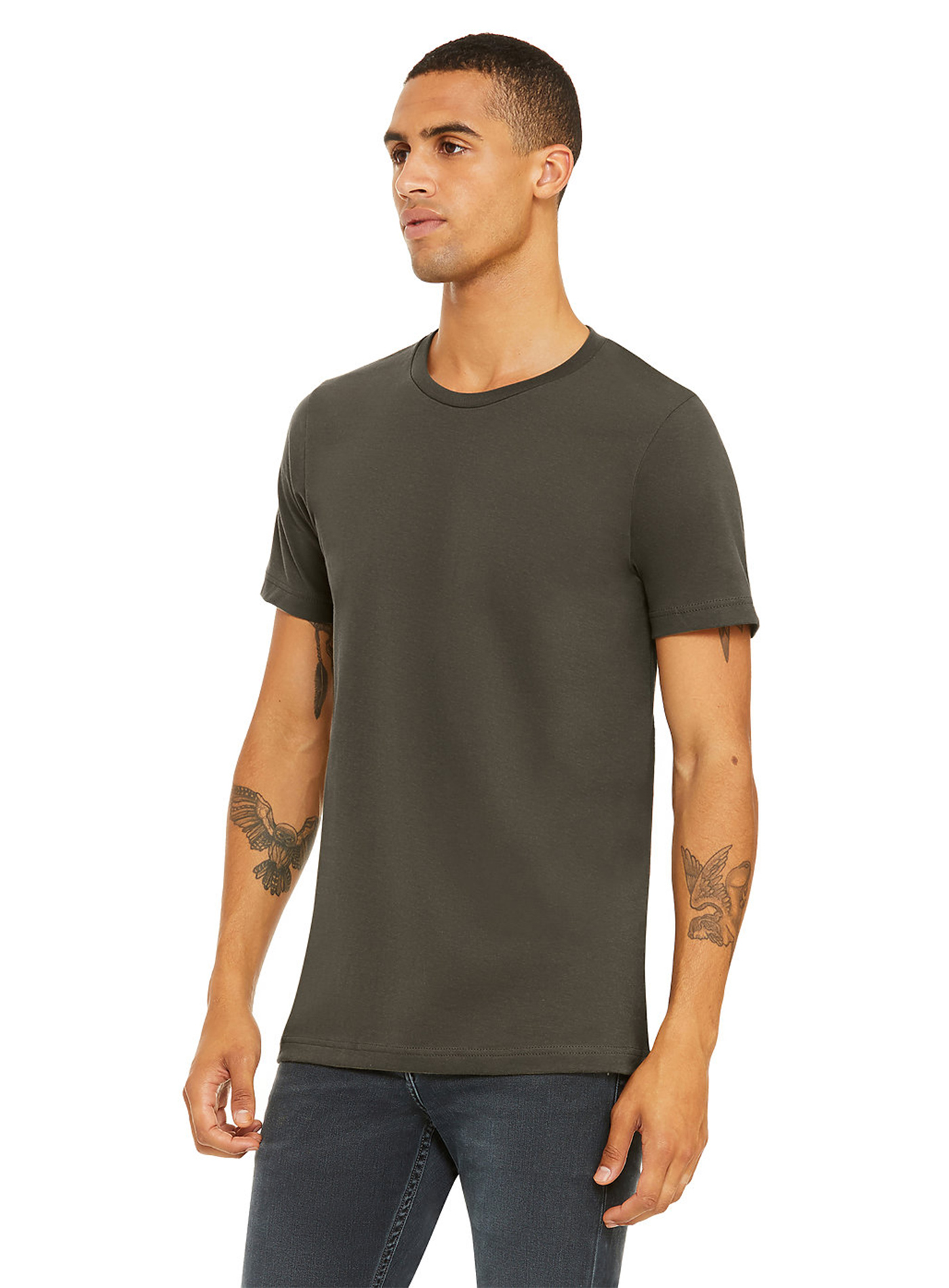 Unisex tričko Bella + Canvas Jersey - Vojenská zelená M