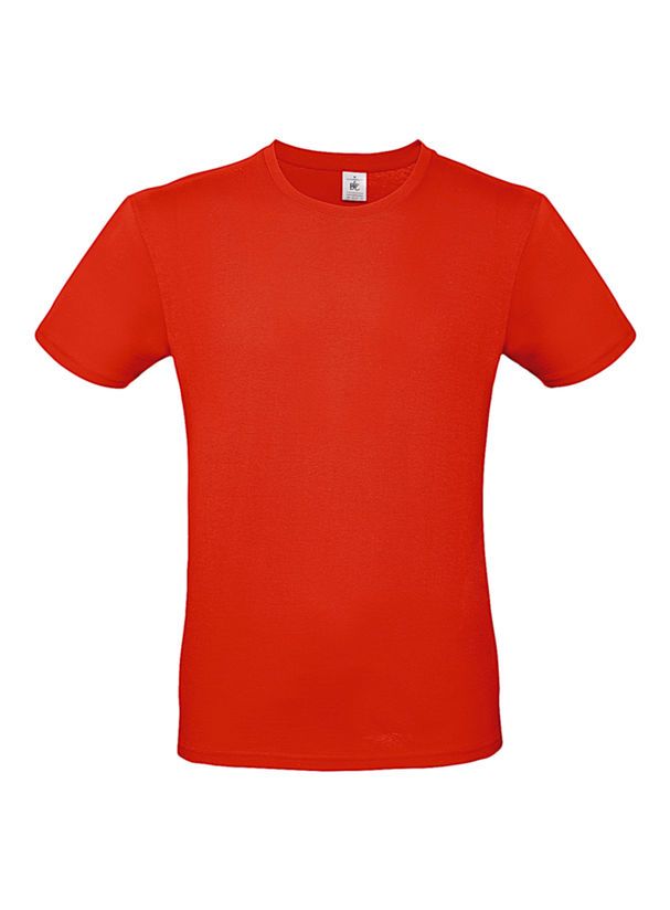 Pánské tričko B&C - Oranžovo červená 3XL