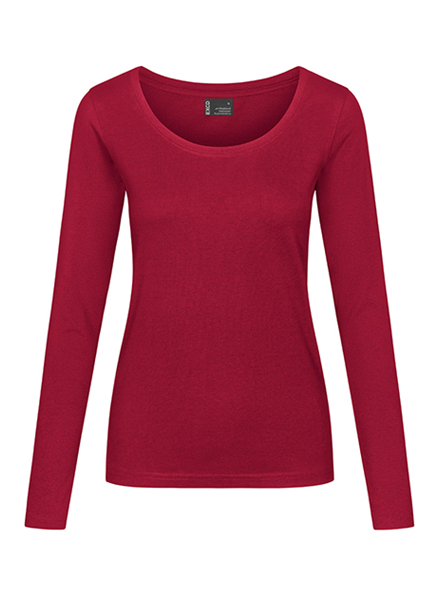 Dámské tričko s dlouhým rukávem Promodoro - Sytě červená XL