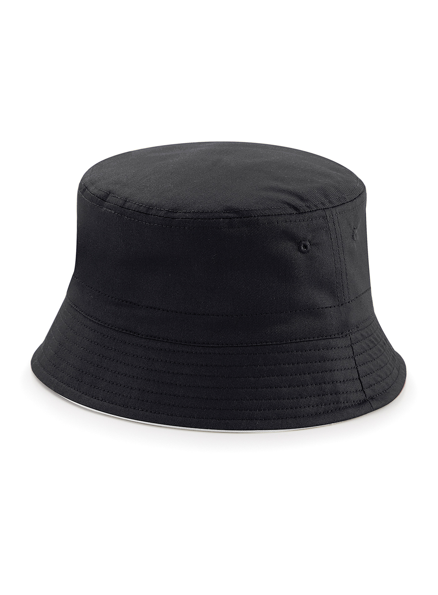 Oboustranný klobouček Beechfield - černá s šedou L/XL