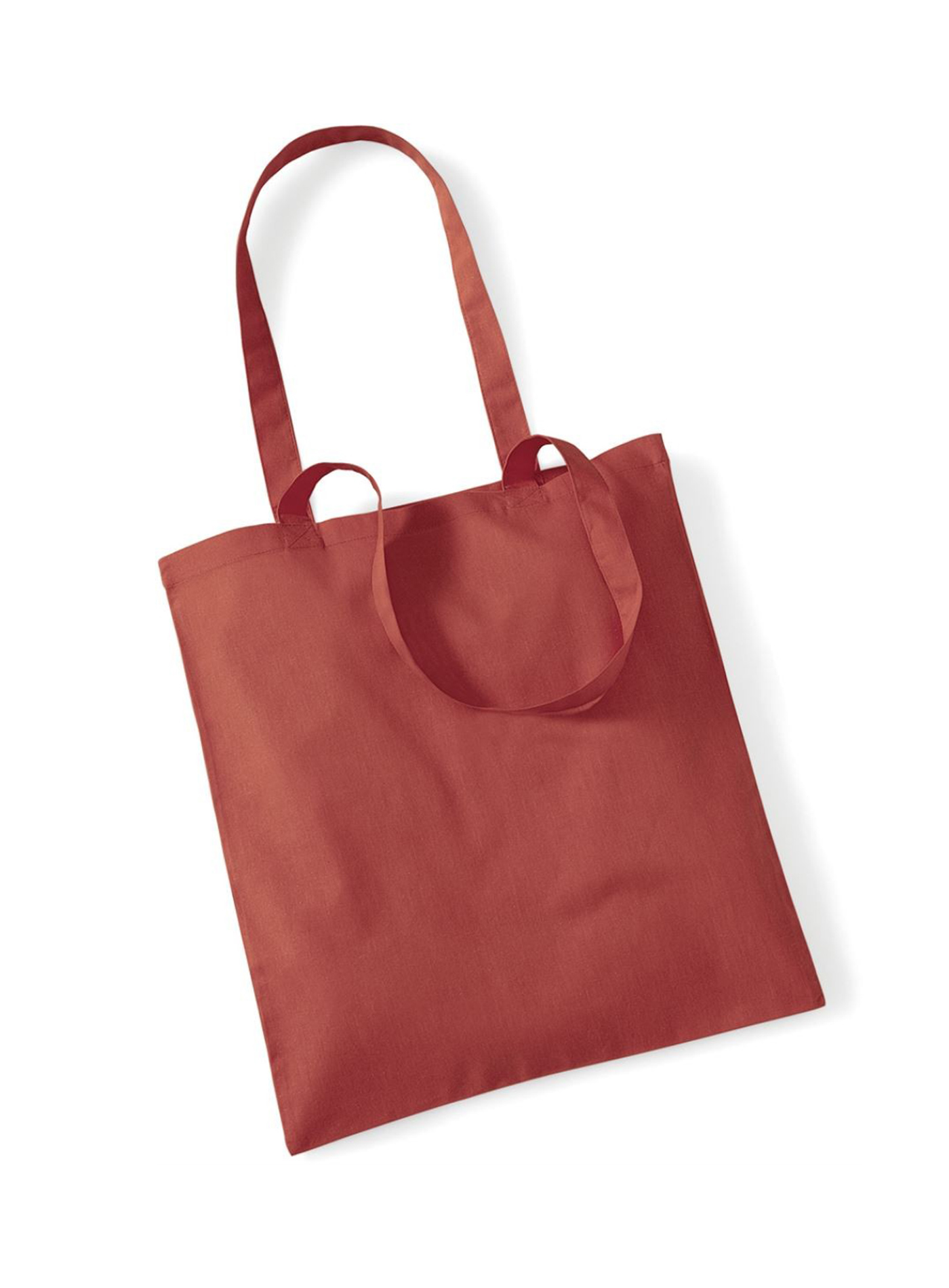 Plátěná taška - Cihlově oranžová univerzal