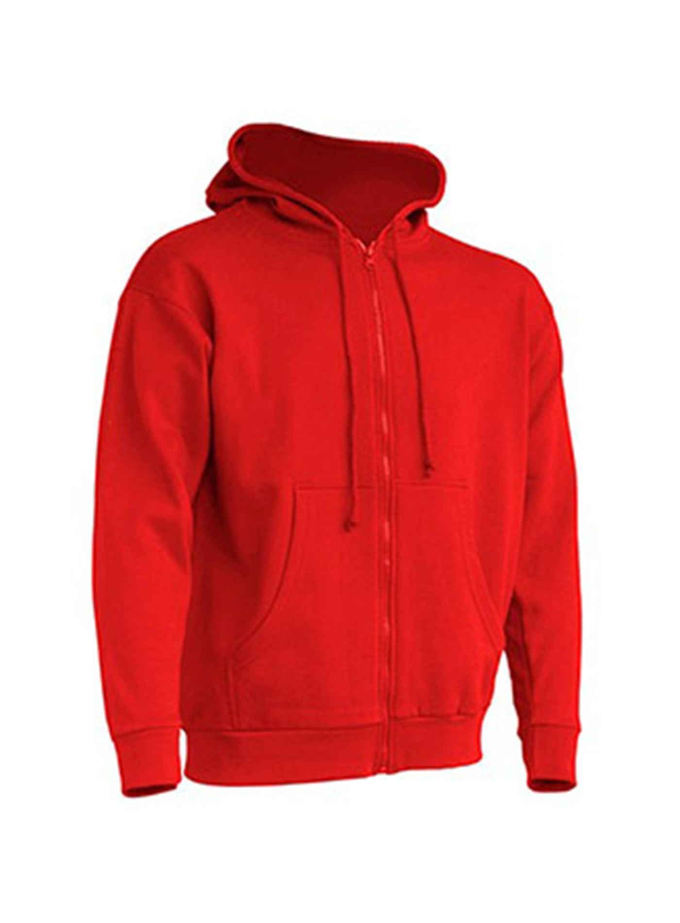Pánská mikina na zip JHK Hooded - Červená XL