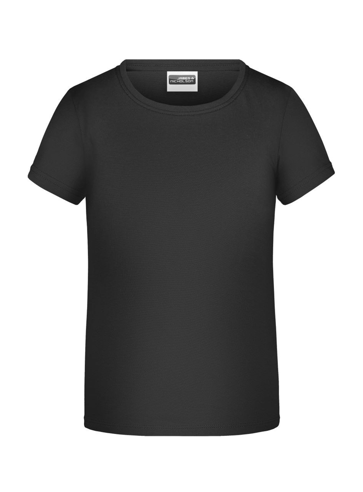 Dívčí tričko James & Nicholson - Černá XL