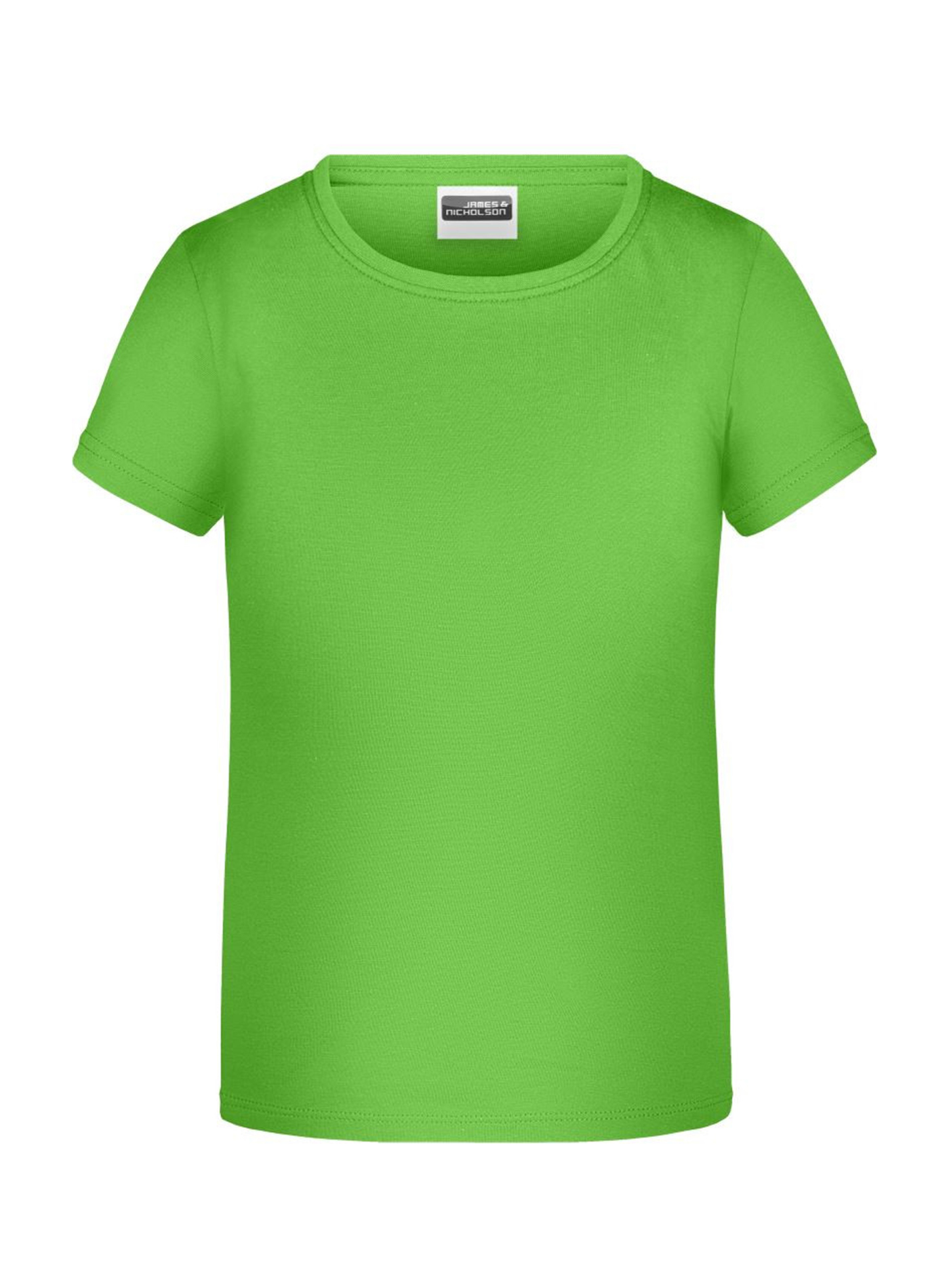 Dívčí tričko James & Nicholson - Neonová zelená XL