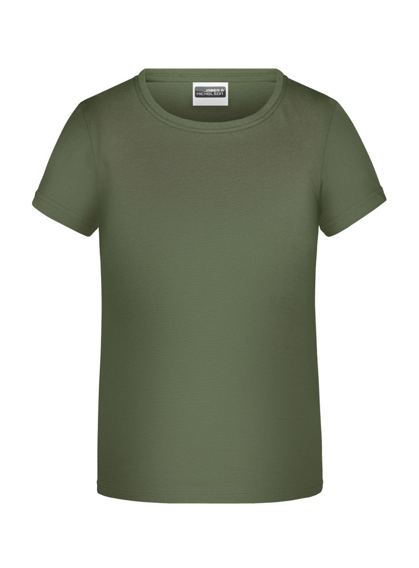 Dívčí tričko James & Nicholson - Olivová XL