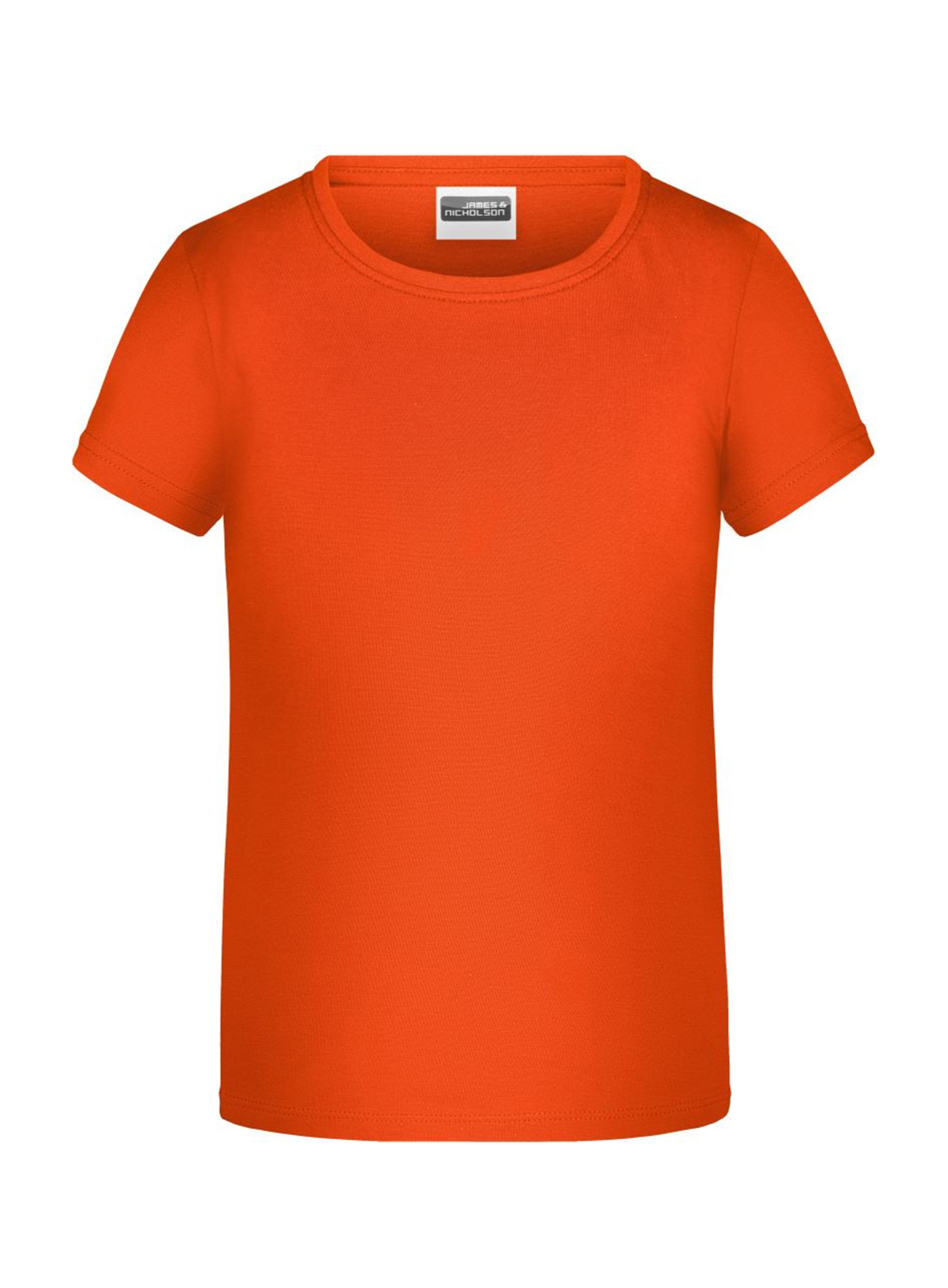 Dívčí tričko James & Nicholson - Neonová oranžová M
