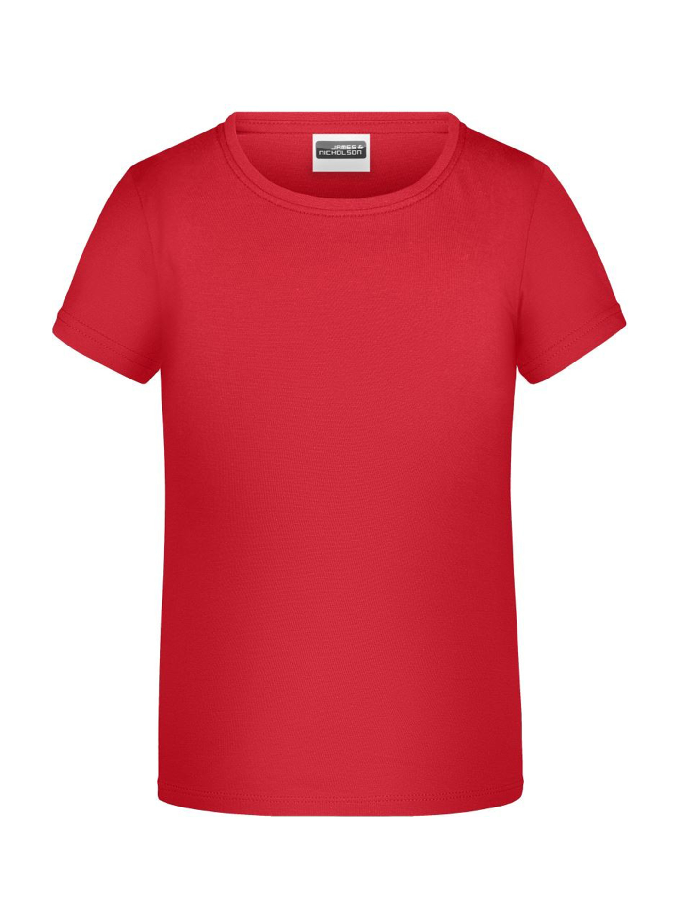 Dívčí tričko James & Nicholson - Červená XL