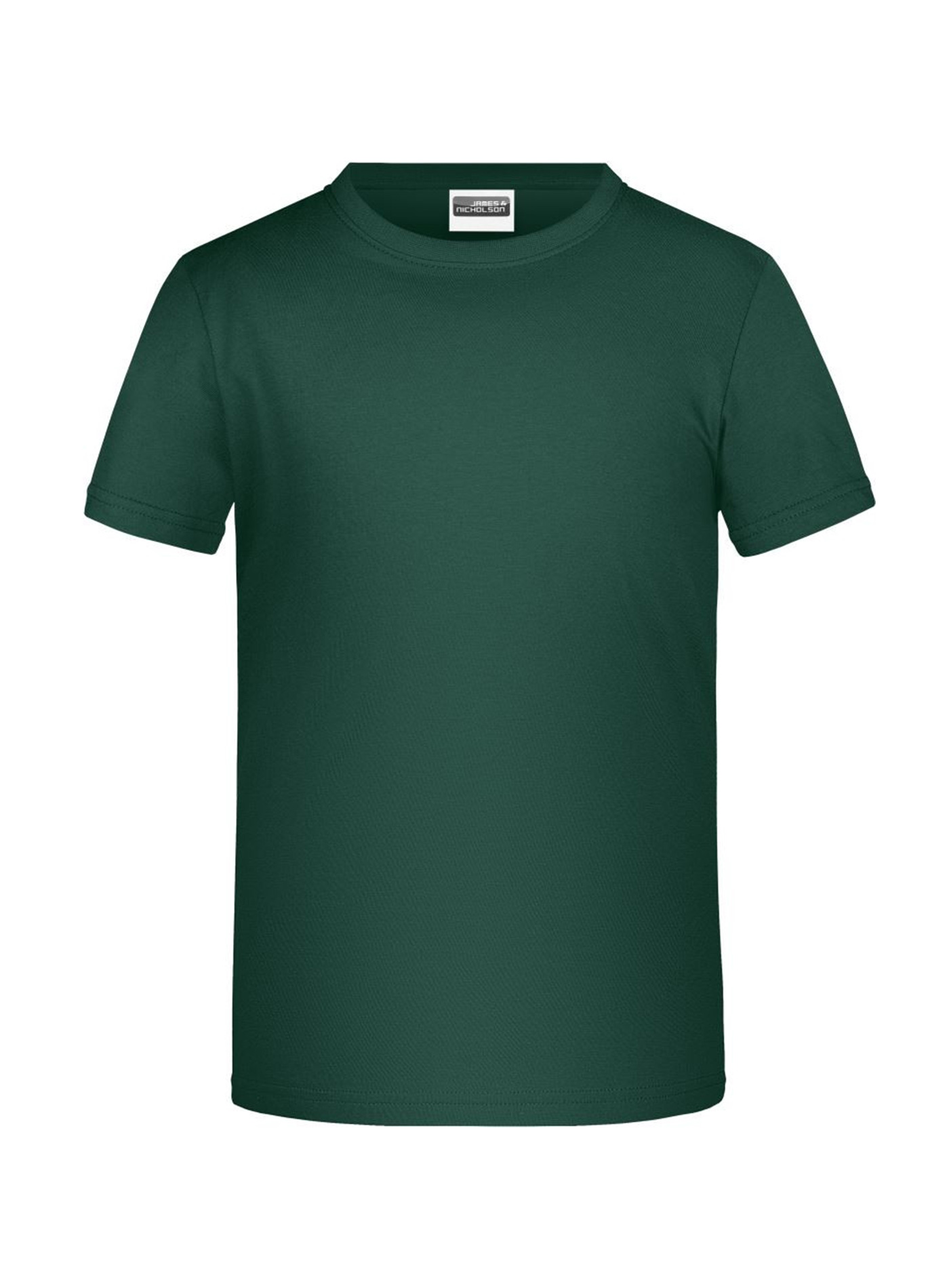 Chlapecké tričko James & Nicholson - Temně zelená XS