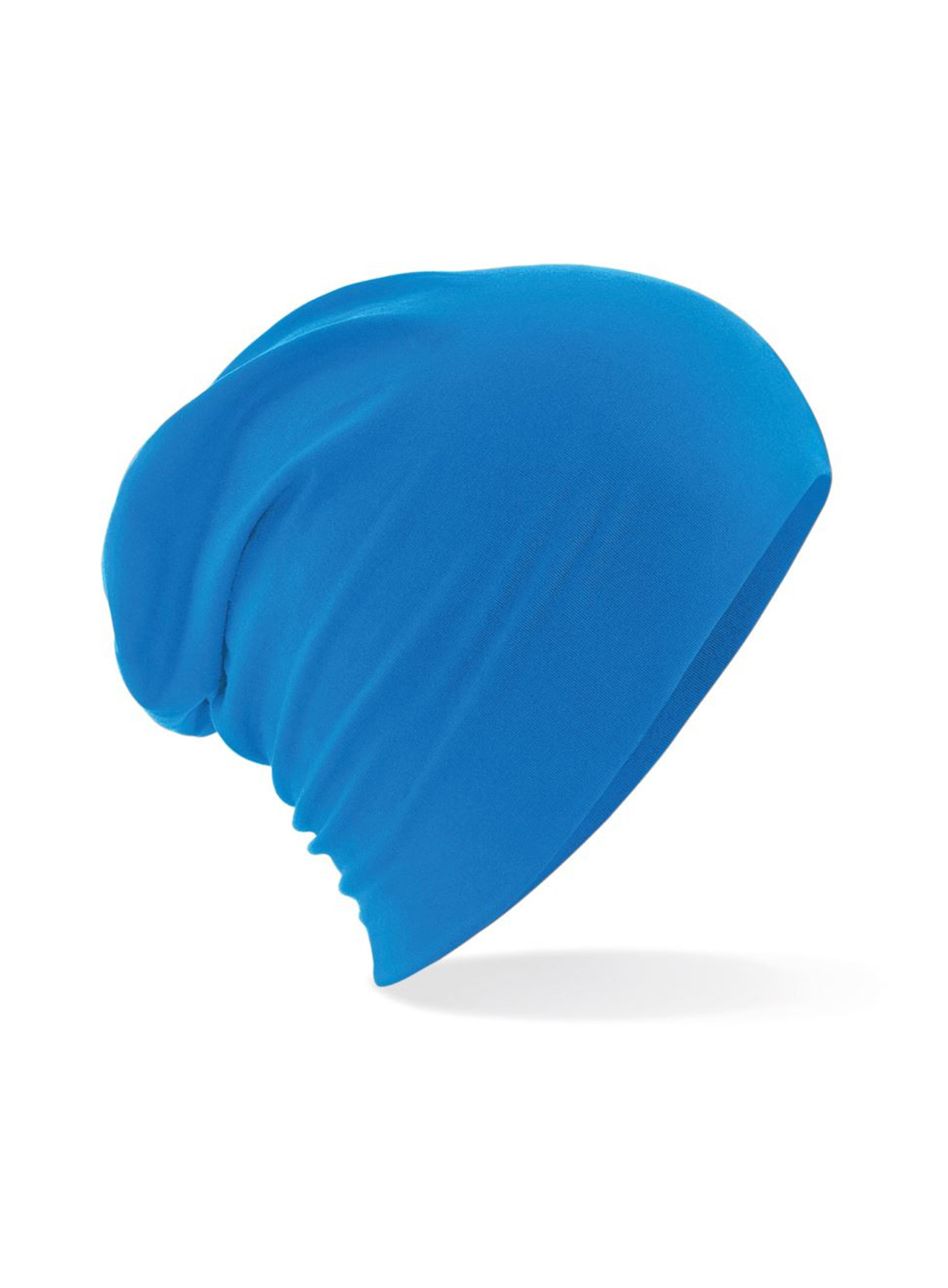 Čepice Beechfield Slouch beanie - Safírově modrá univerzal