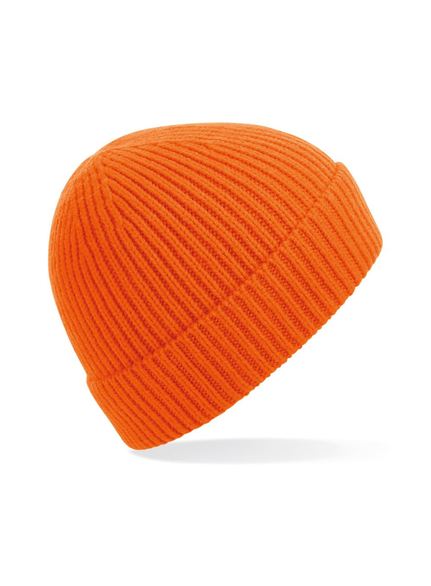 Čepice Beechfield Rib knit - Oranžová univerzal