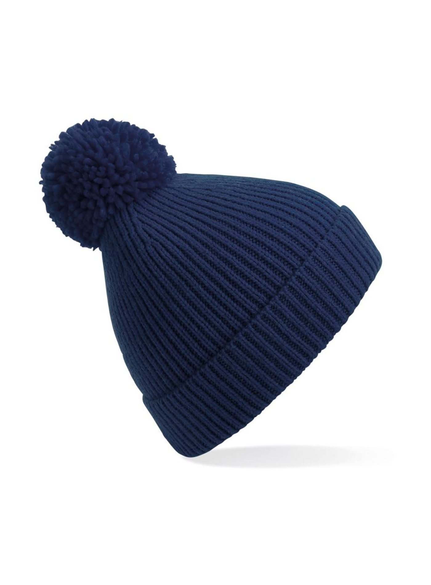 Čepice Beechfield knit pompon - Námořnická modrá univerzal