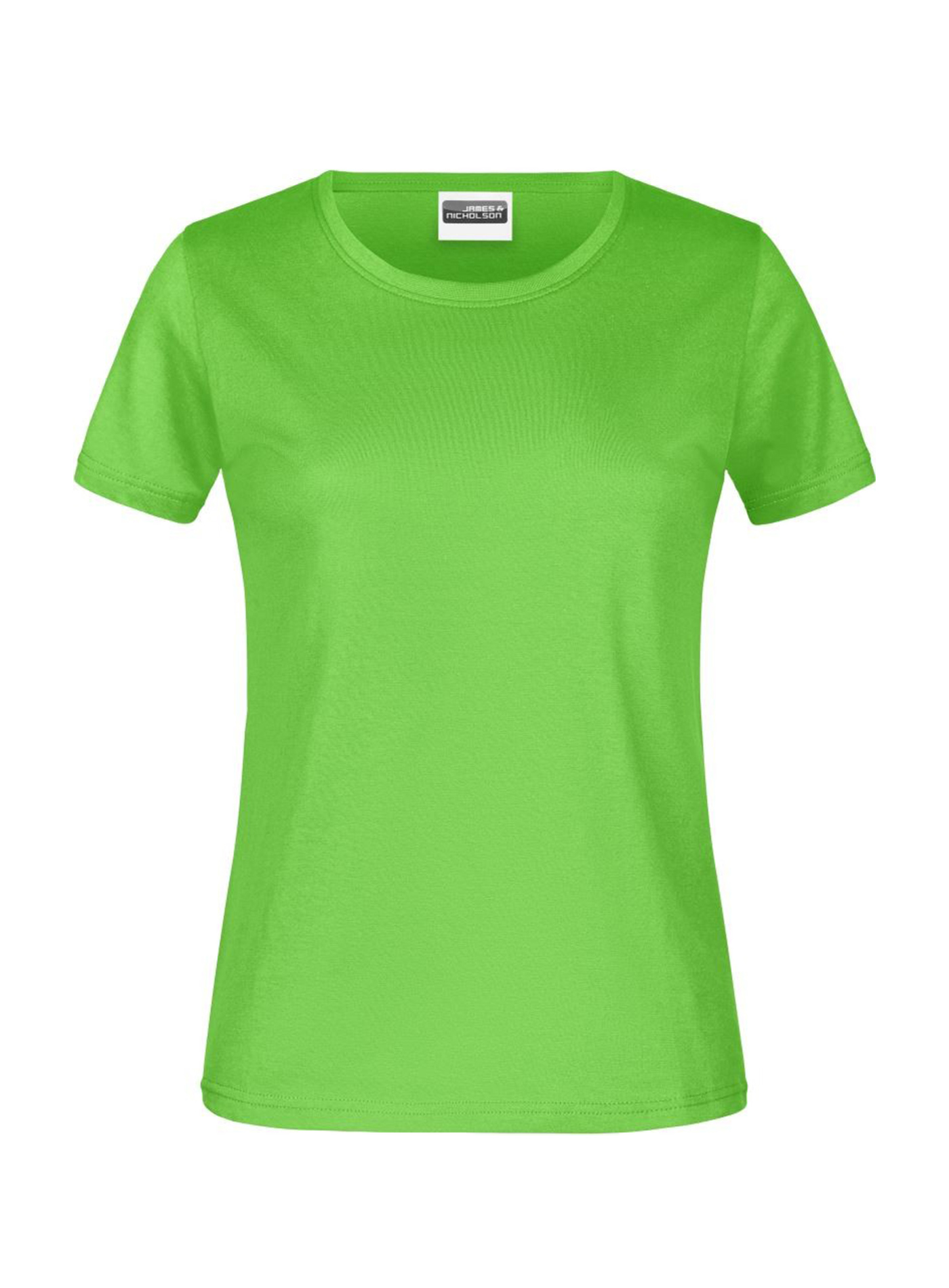 Dámské tričko James & Nicholson Heavy - Limetkově zelená XXL