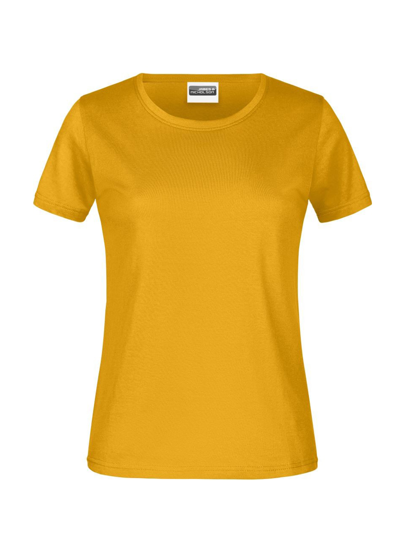 Dámské tričko James & Nicholson basic - Zlatá XL