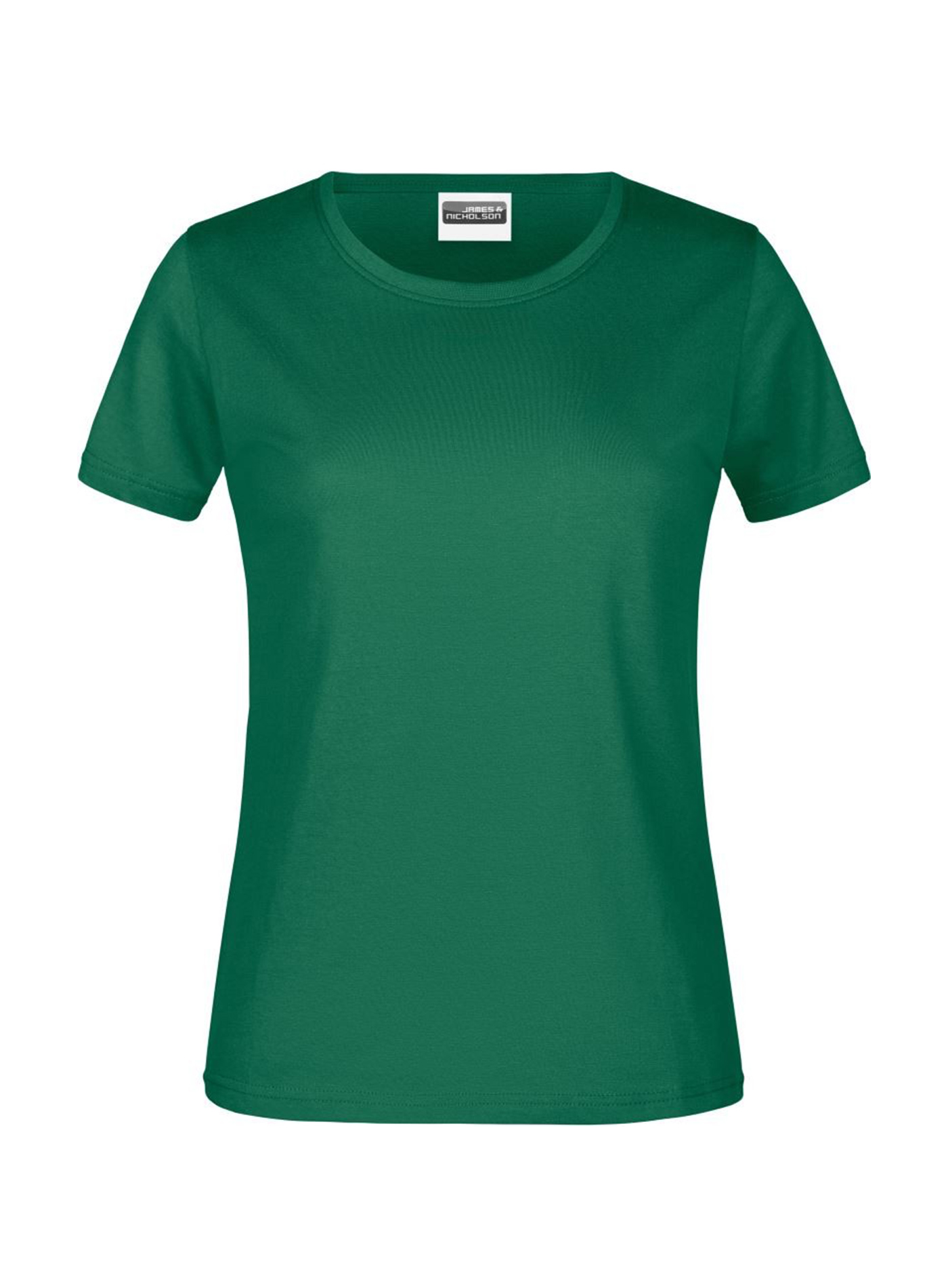 Dámské tričko James & Nicholson basic - Zelená M