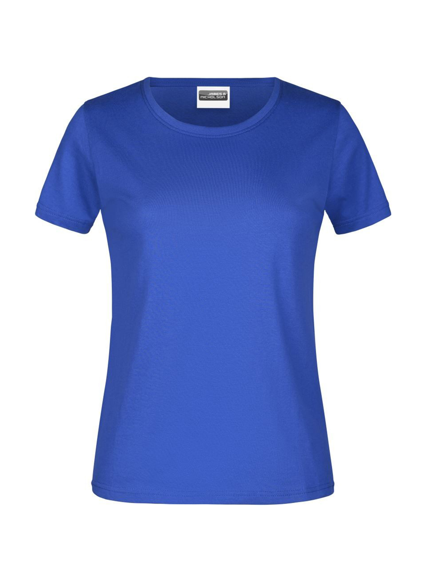 Dámské tričko James & Nicholson basic - Neonová modrá L