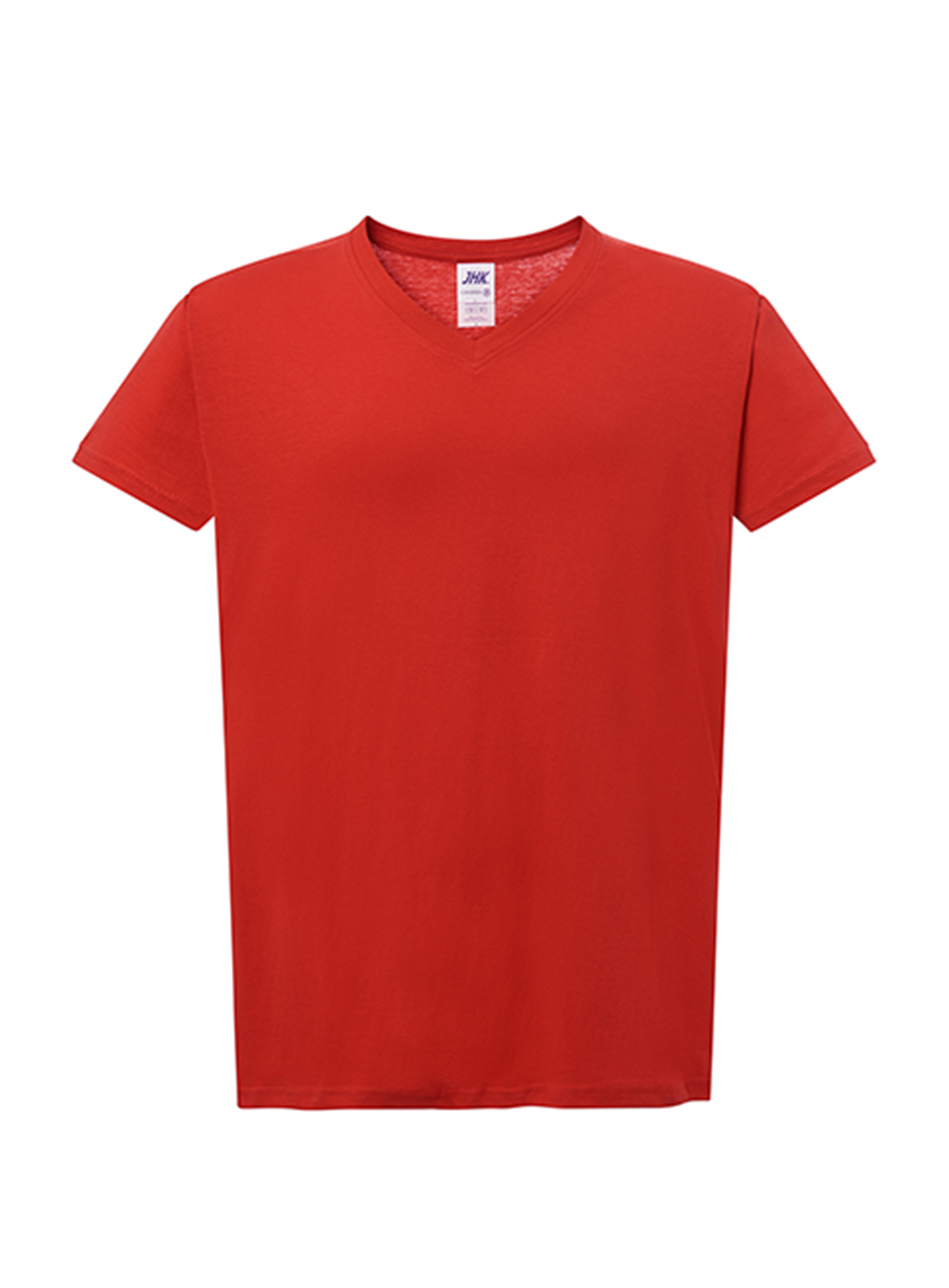 Dámské tričko JHK Curves V-Neck - Červená XL