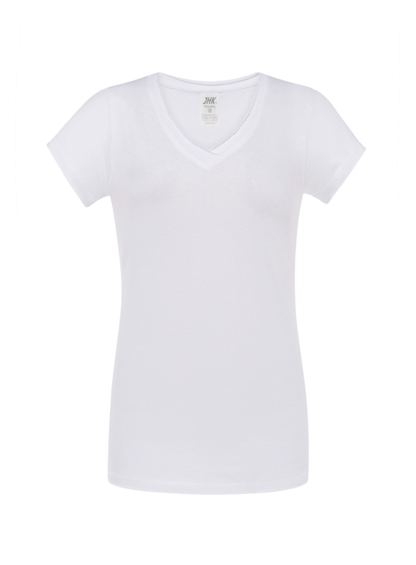 Dámské tričko JHK V-Neck Sicilia - Bílá XL