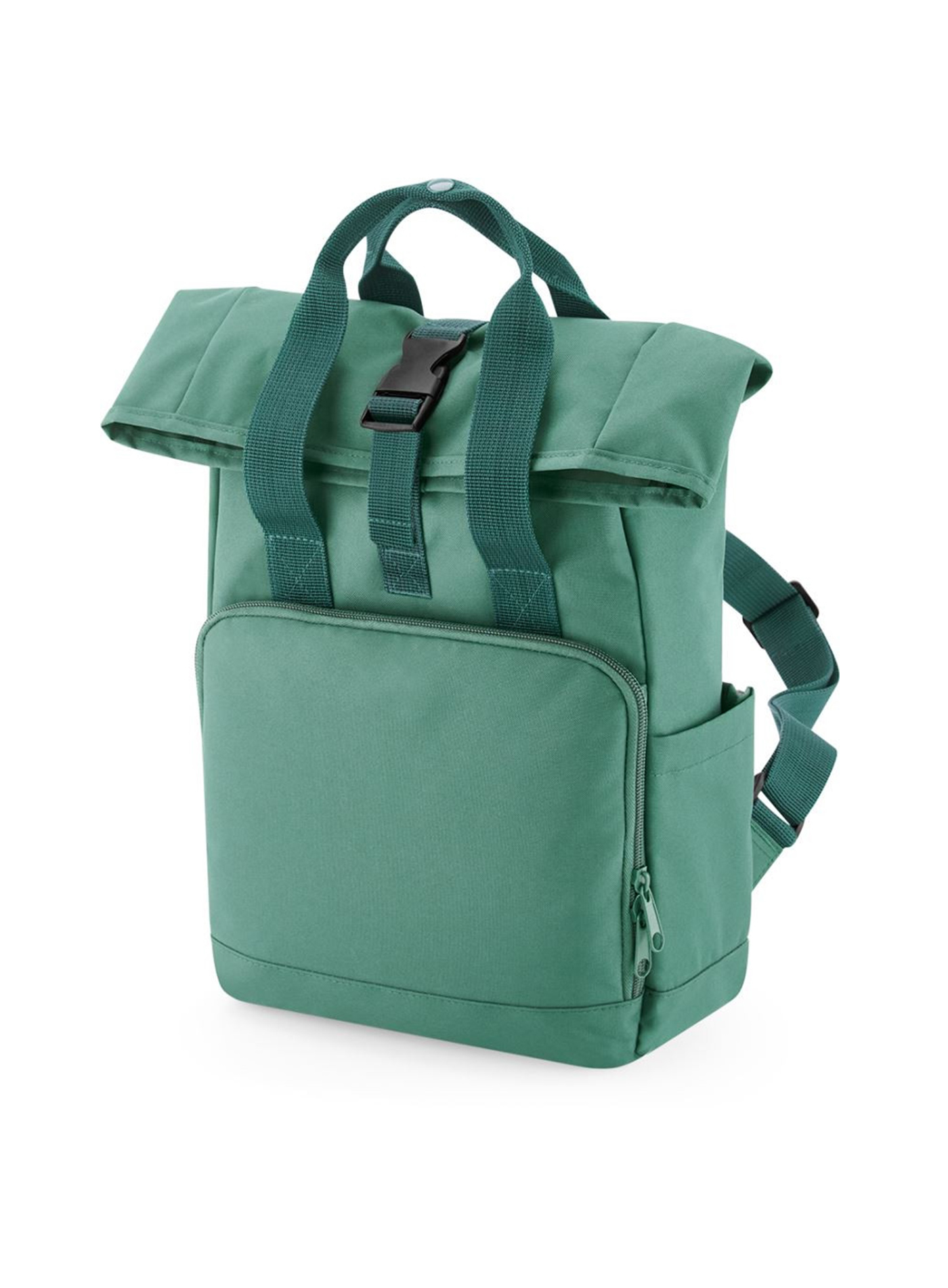 Recyklovaný mini batoh Bag Base Handle Roll-Top - Bahamská zelená univerzal