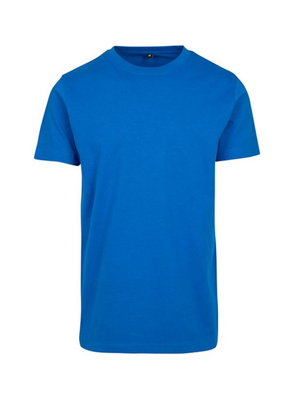 Pánské tričko Built your Brand Round Neck - Kobaltově modrá L