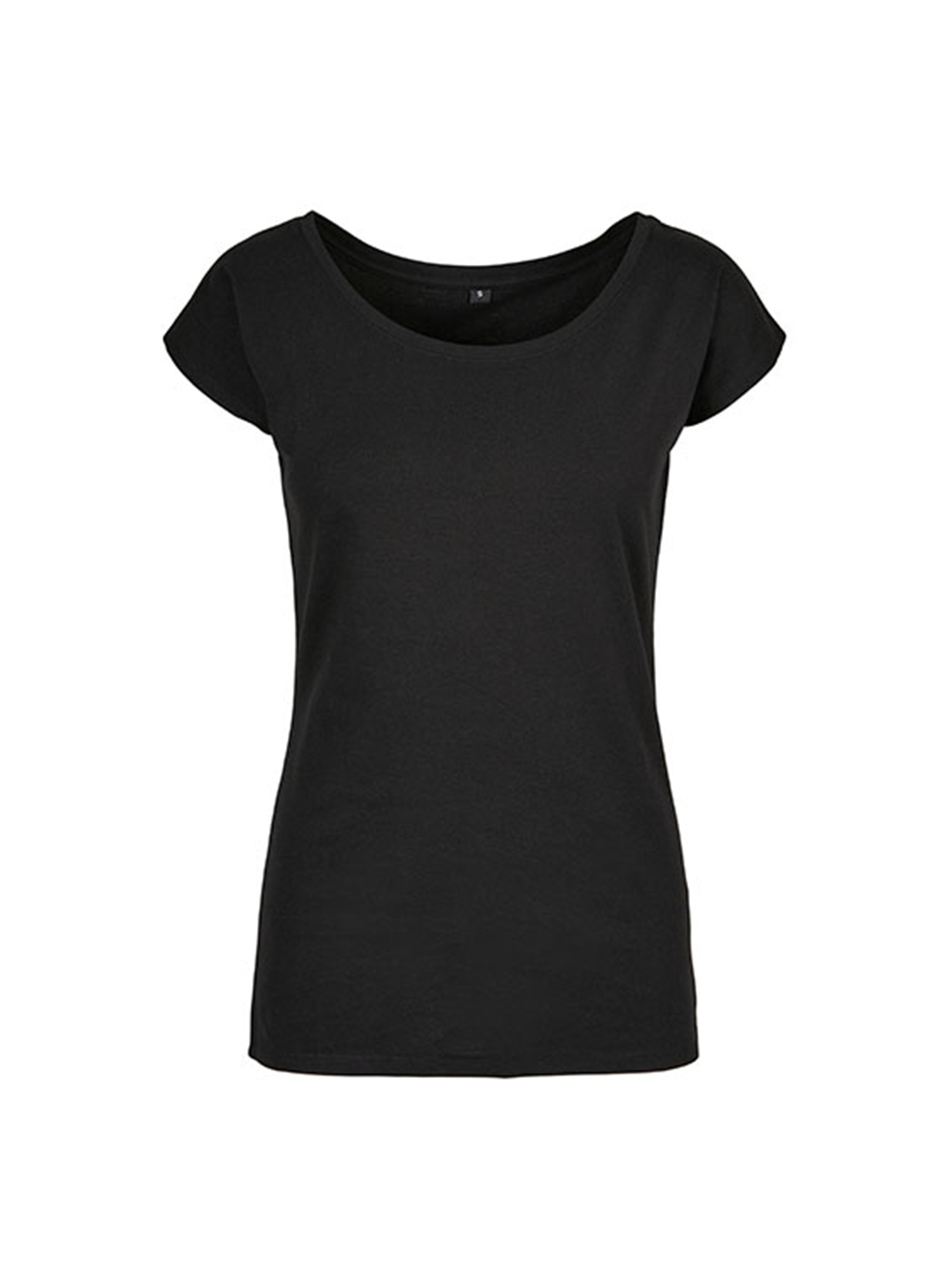 Dámské tričko s velkým výstřihem - Černá 4XL
