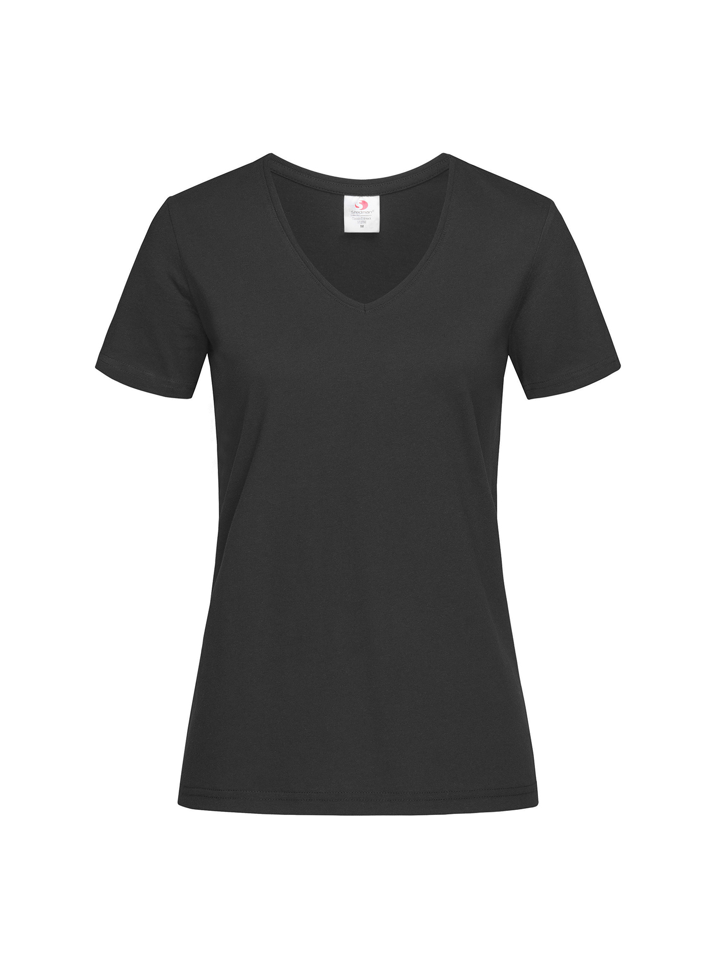 Dámské tričko s V-výstřihem Stedman - Opálově černá XL