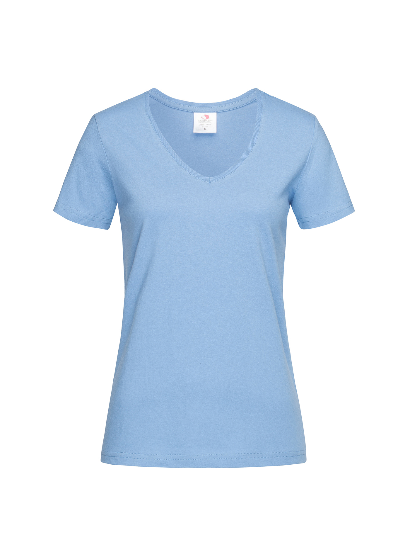 Dámské tričko s V-výstřihem Stedman - světle modrá S