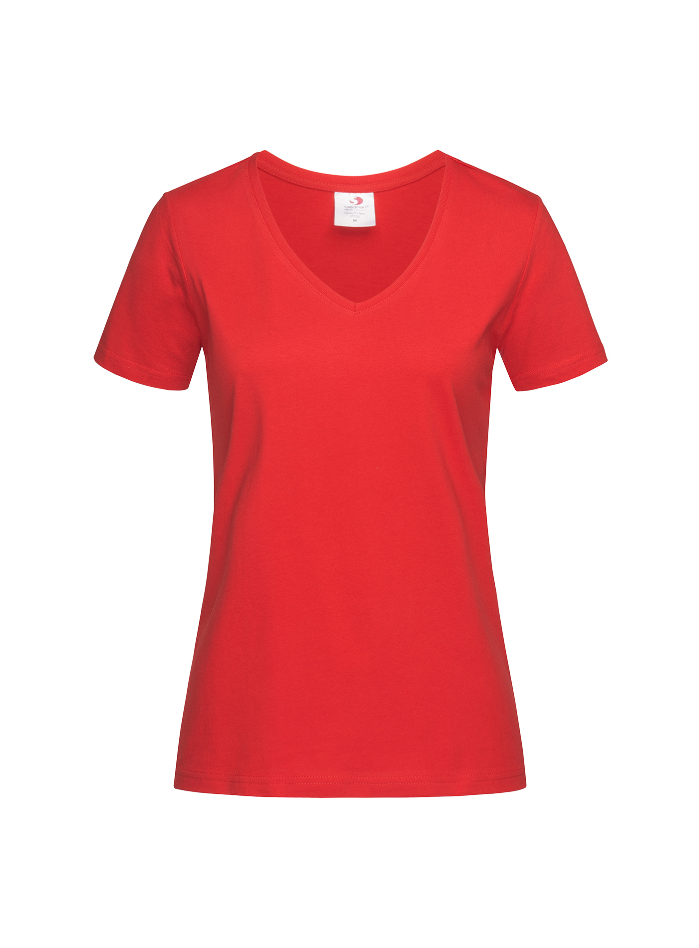 Dámské tričko s V-výstřihem Stedman - Červená S