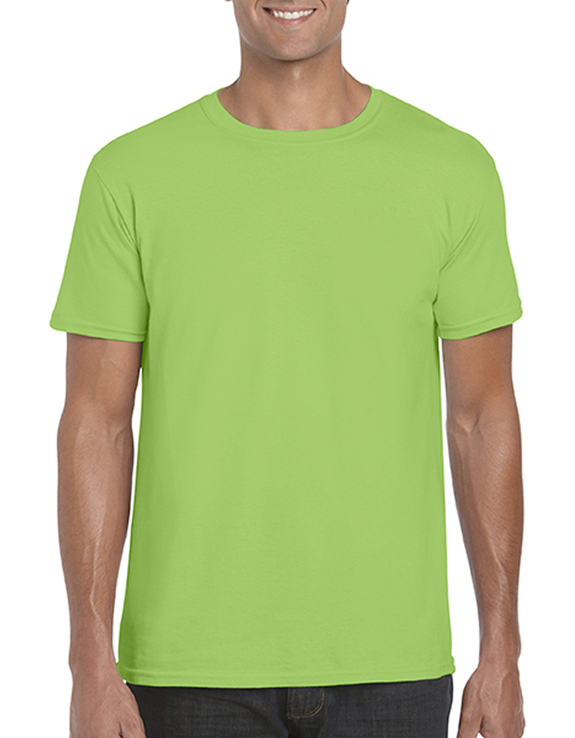 Pánské tričko Gildan Softstyle - Limetkově zelená L