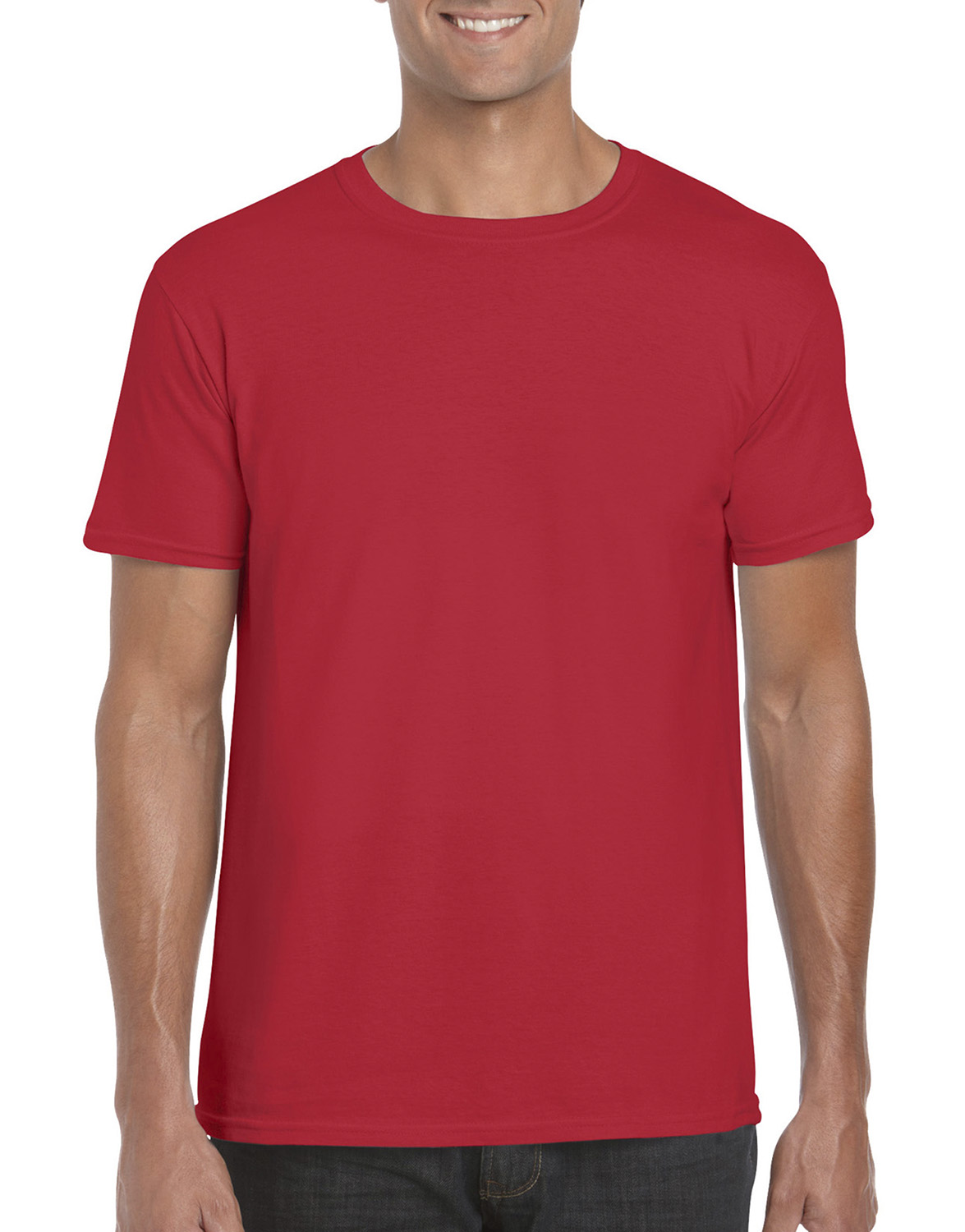 Pánské tričko Gildan Softstyle - Červená 3XL