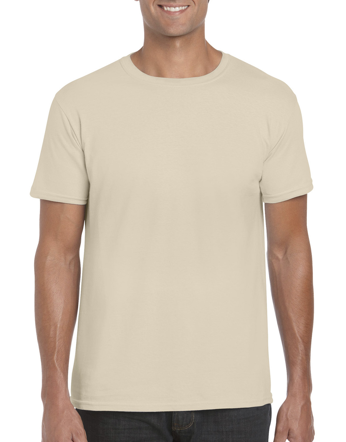 Pánské tričko Gildan Softstyle - Písková XL