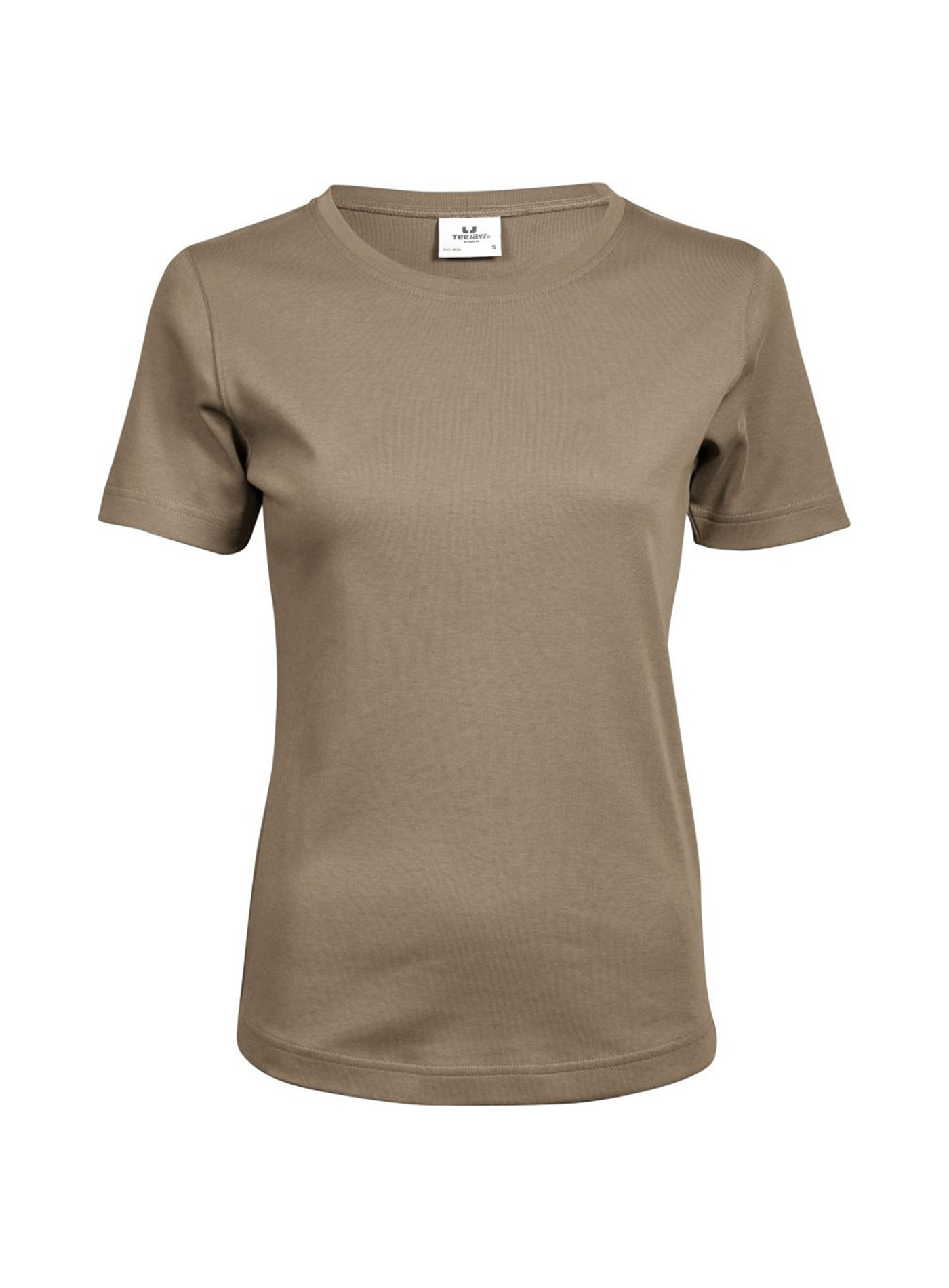 Silné bavlněné tričko Tee Jays Interlock - Béžově hnědá M